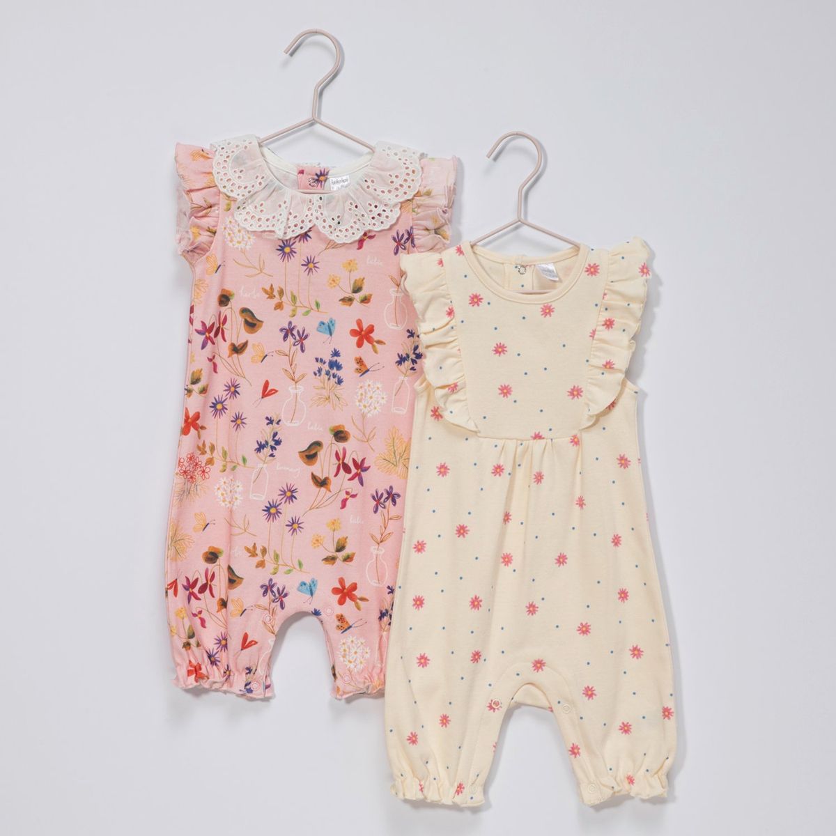 YAMP - Enterizo Bebé Niña Pack X2 Algodón Yamp