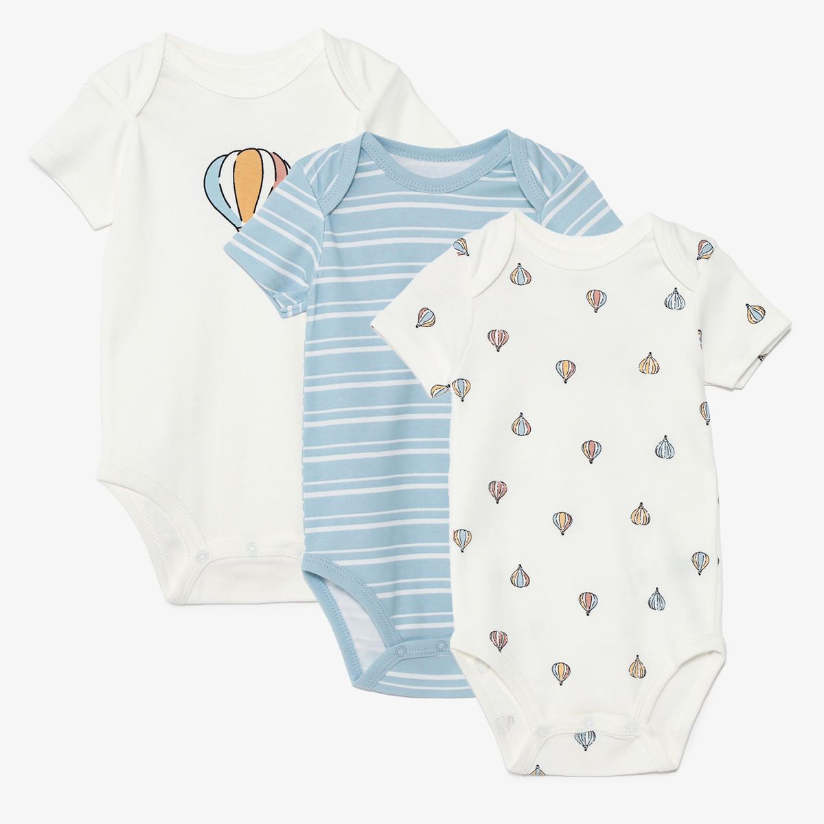 YAMP - Body Bebé Niño Pack X3 Algodón Yamp