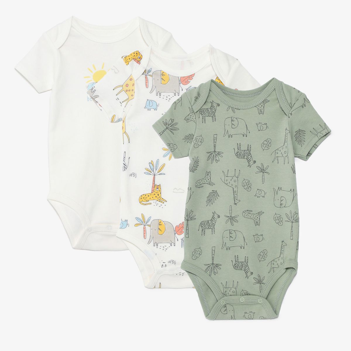 YAMP - Body Bebé Niño Pack X3 Algodón Yamp