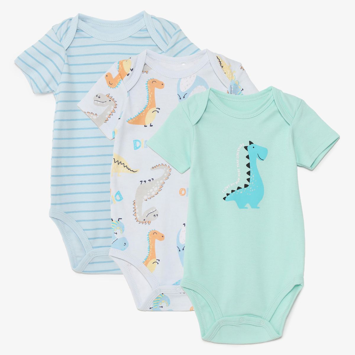 YAMP - Body Bebé Niño Pack X3 Algodón Yamp