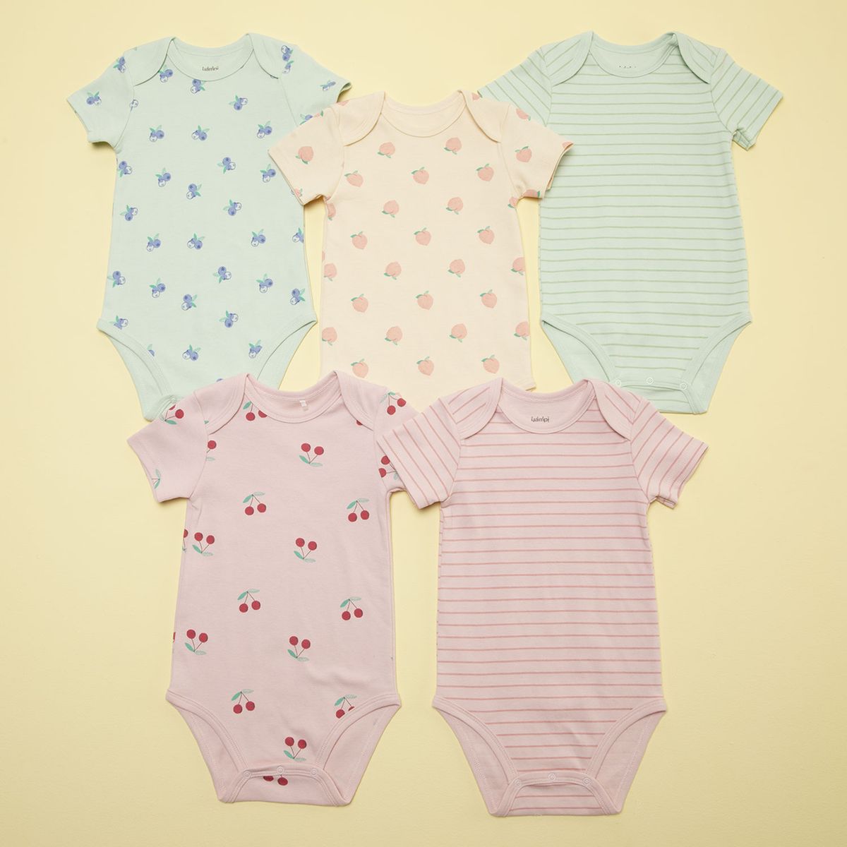 YAMP - Body Bebé Niño Pack X5 Algodón Yamp