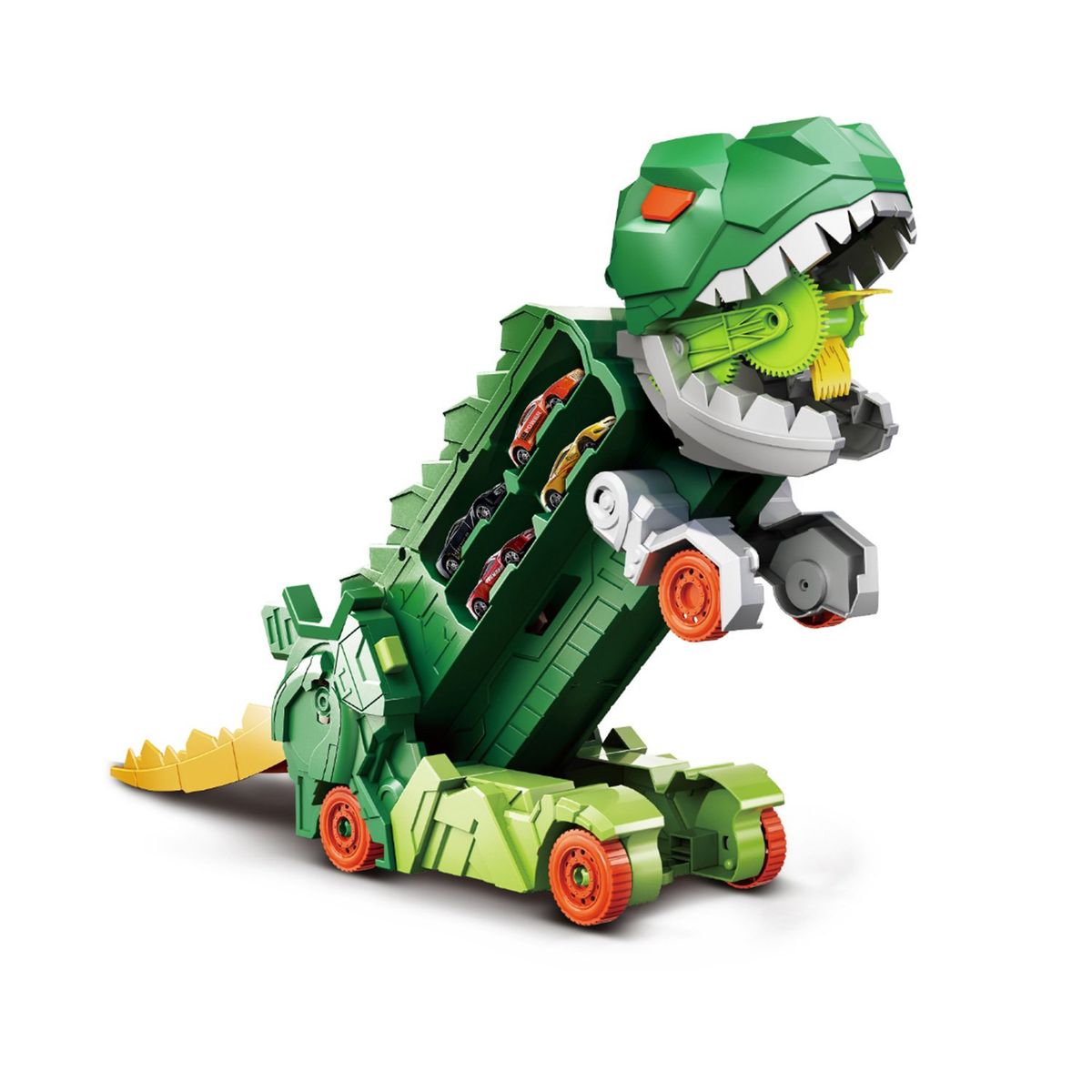 KIDS N PLAY - Juguete Transportador Dinosaurio Con Autos Kids N Play