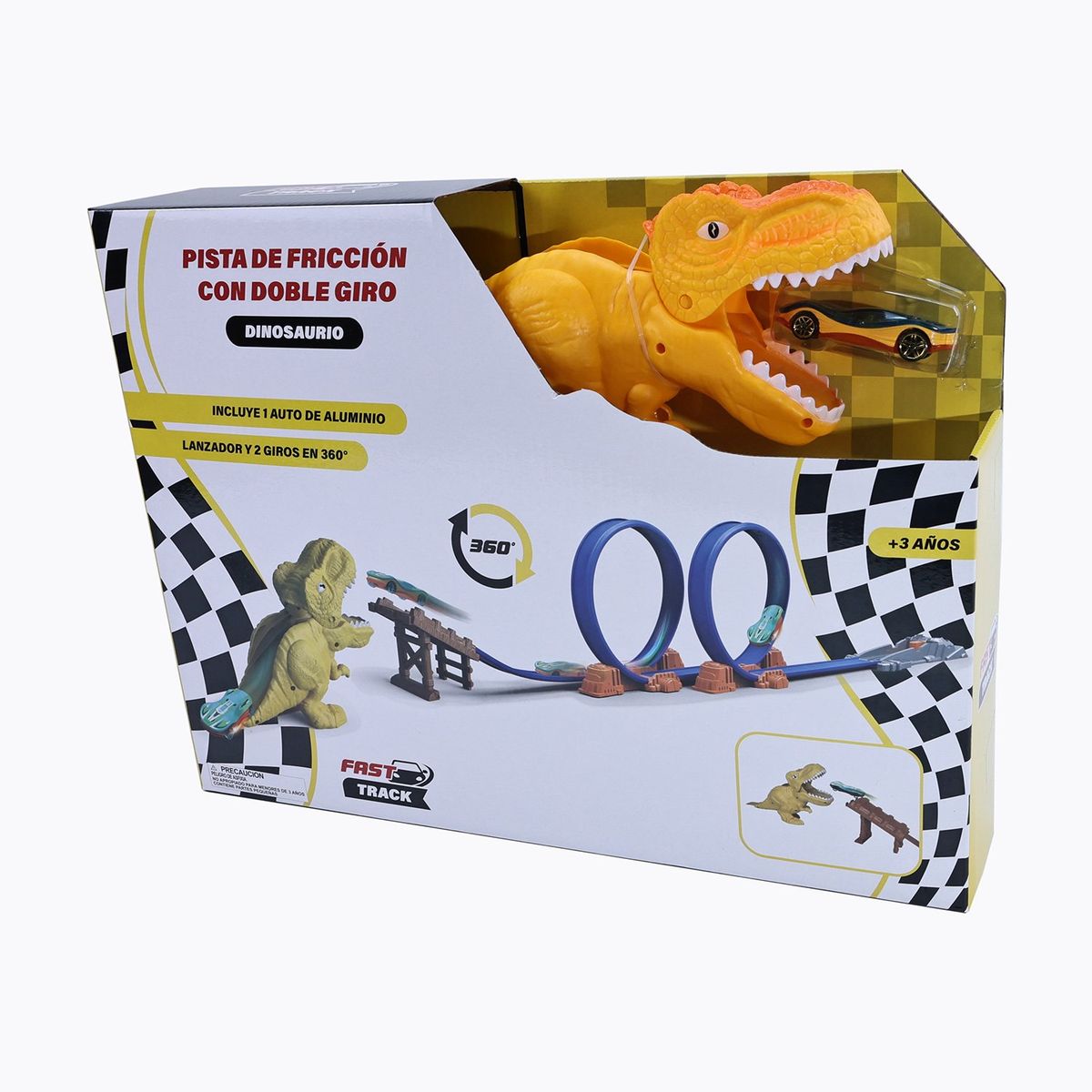 KIDS N PLAY - Pista De Carrera Dinosaurio Trex Doble Giro Kids N Play