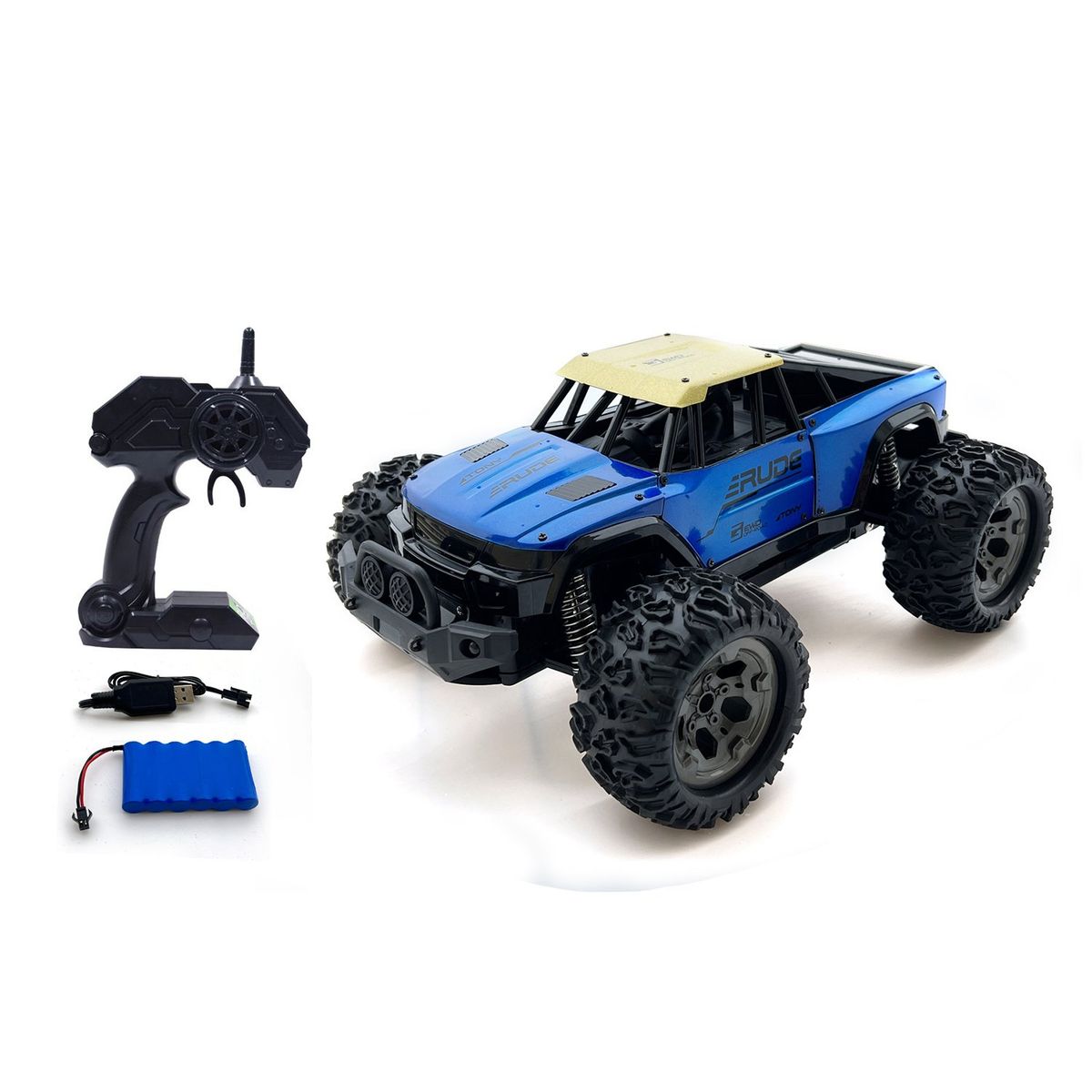 KIDS N PLAY - Juguete Carro Control Remoto Metálico 1:12 Turquesa