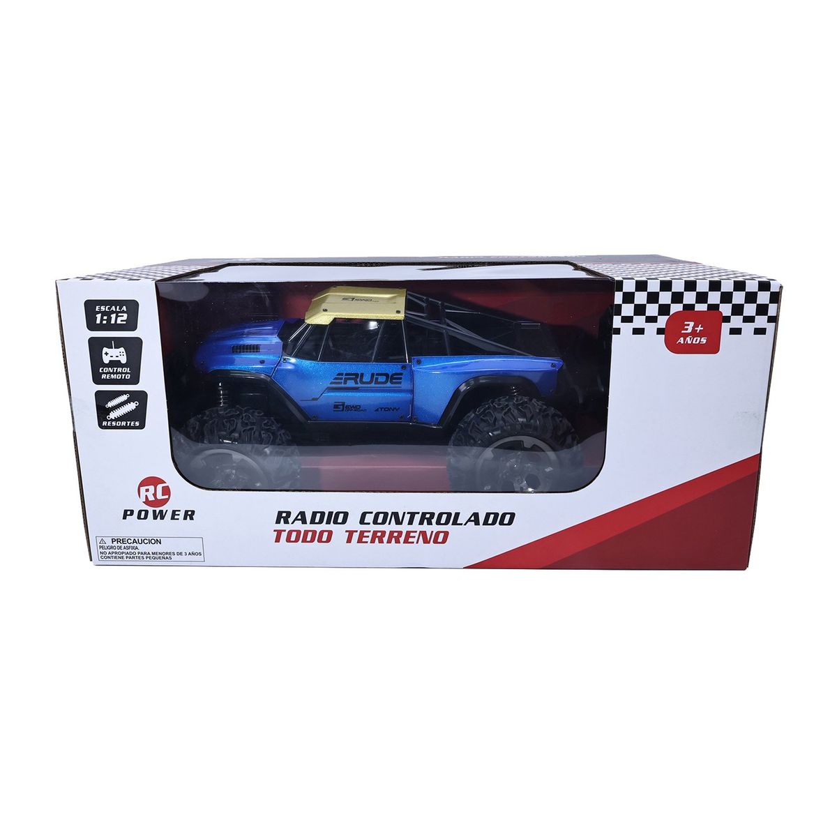 KIDS N PLAY - Juguete Carro Control Remoto Metálico 1:12 Turquesa