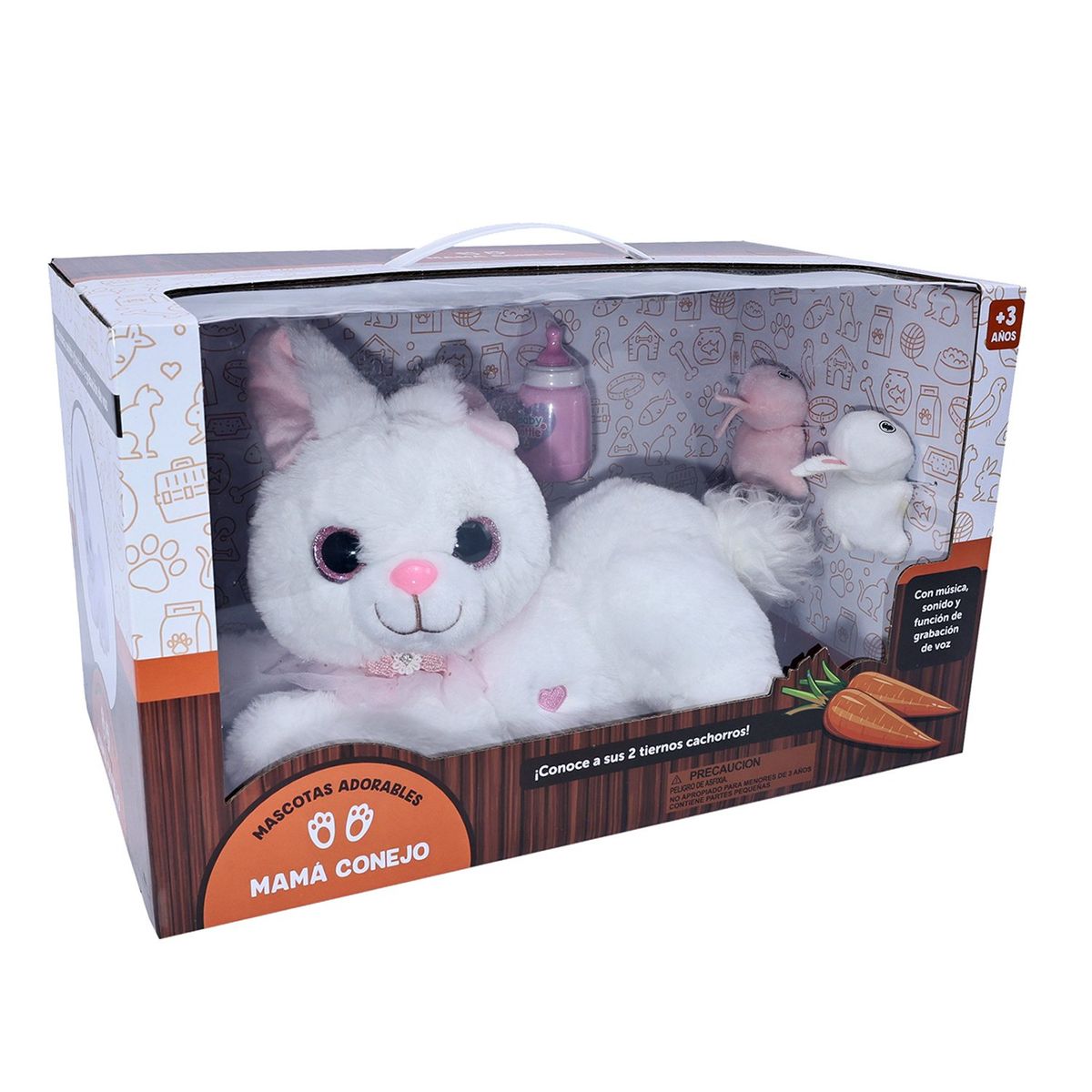 KIDS N PLAY - Juguete Mamá Conejo Con Bebés Kids N Play