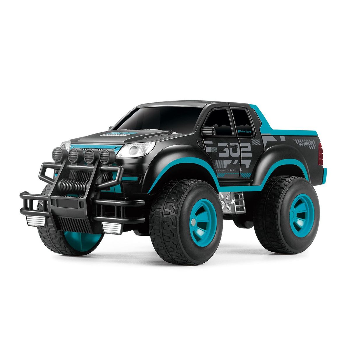 YIDAFENG - Juguete Carro Control Remoto Pickup Azul Mate 1:16