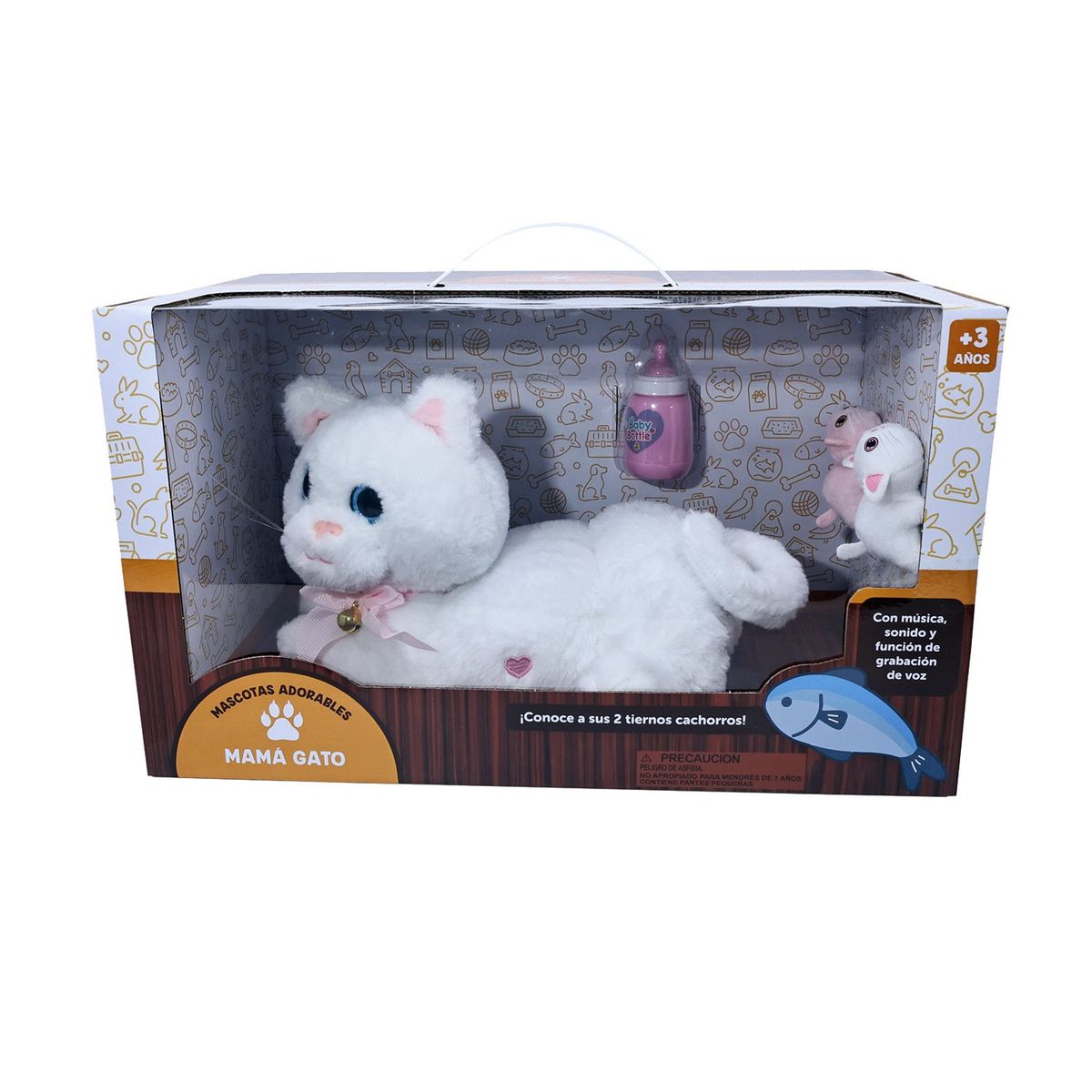 KIDS N PLAY - Juguete Mamá Gato Con Bebes Kids N Play