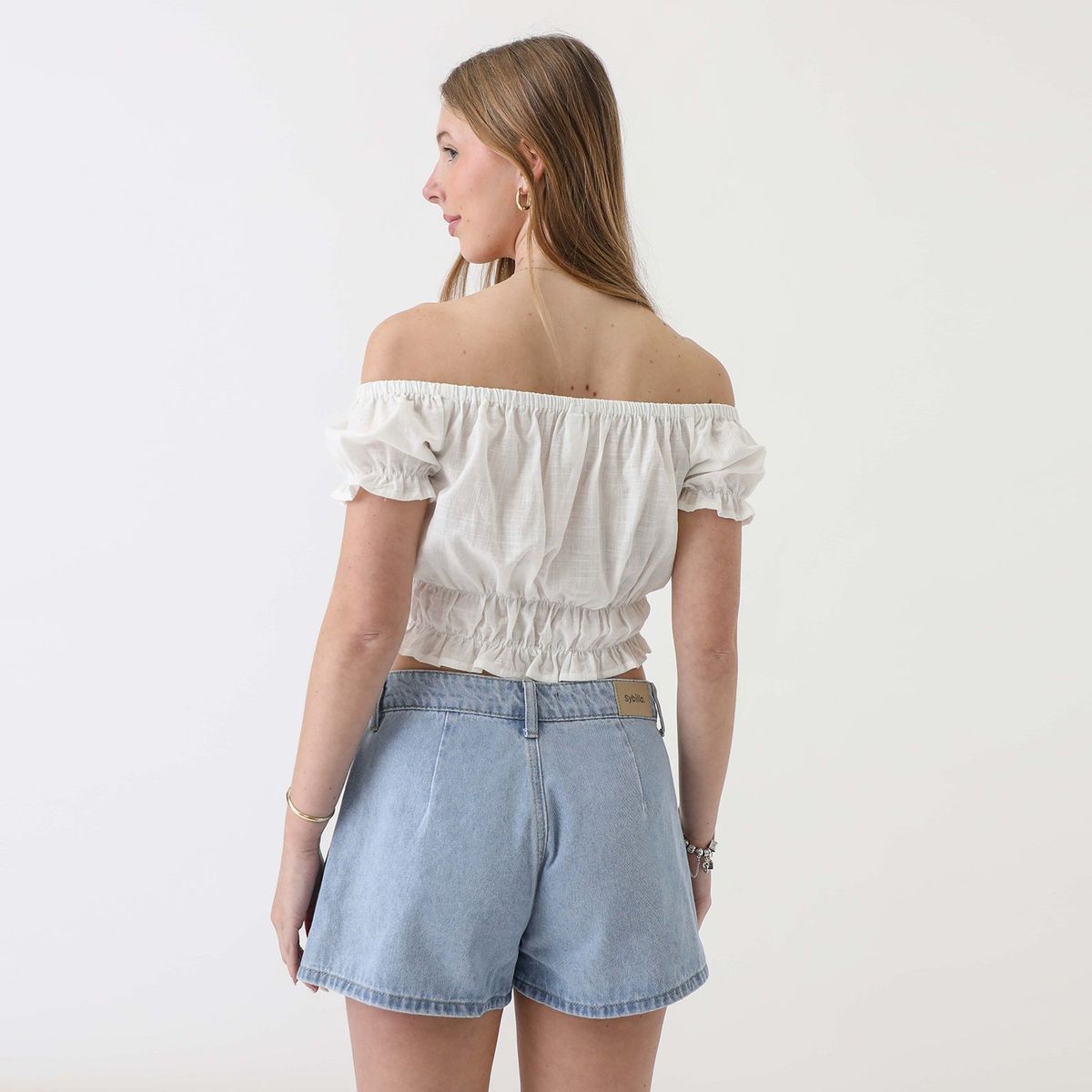 SYBILLA - Blusa 100% Algodón Mujer Sybilla