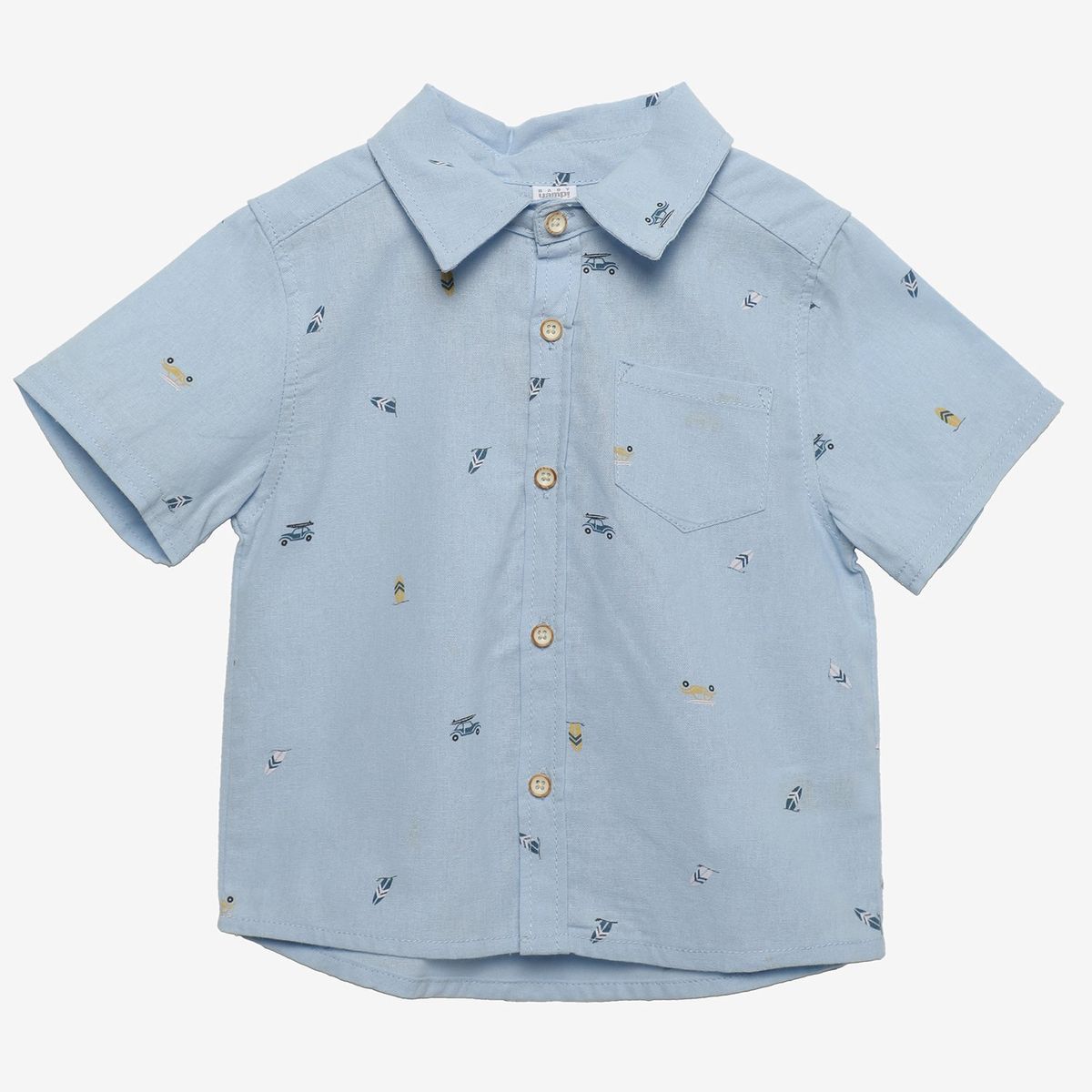 YAMP - Camisa Bebé Niño Manga Corta Algodón Yamp