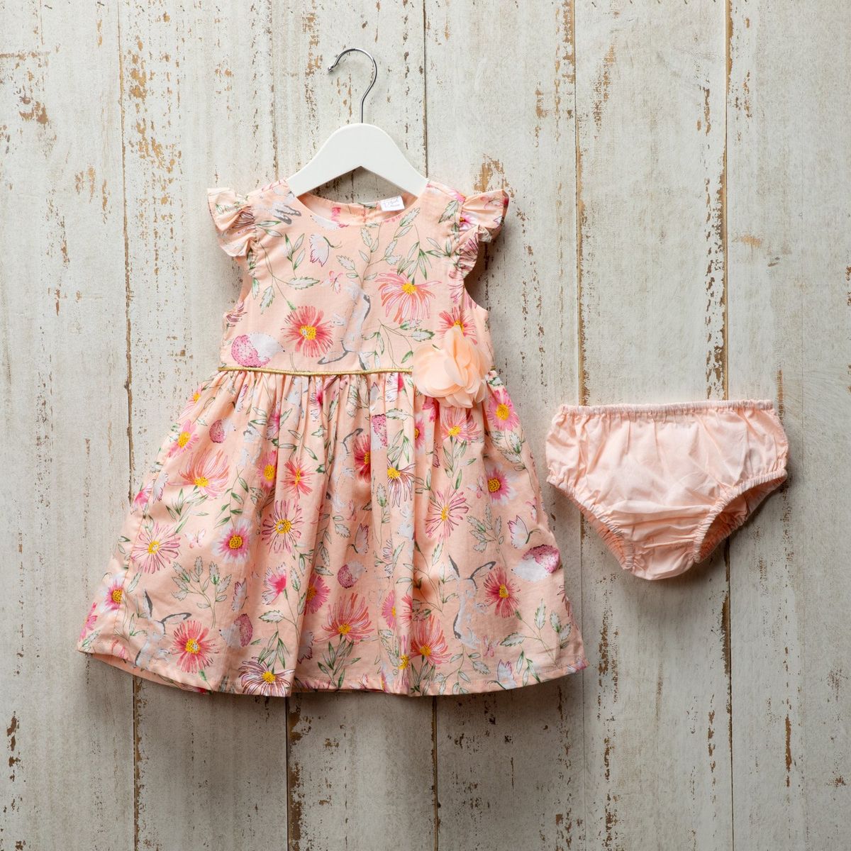 YAMP - Vestido Fiesta Bebé Niña Algodón Yamp