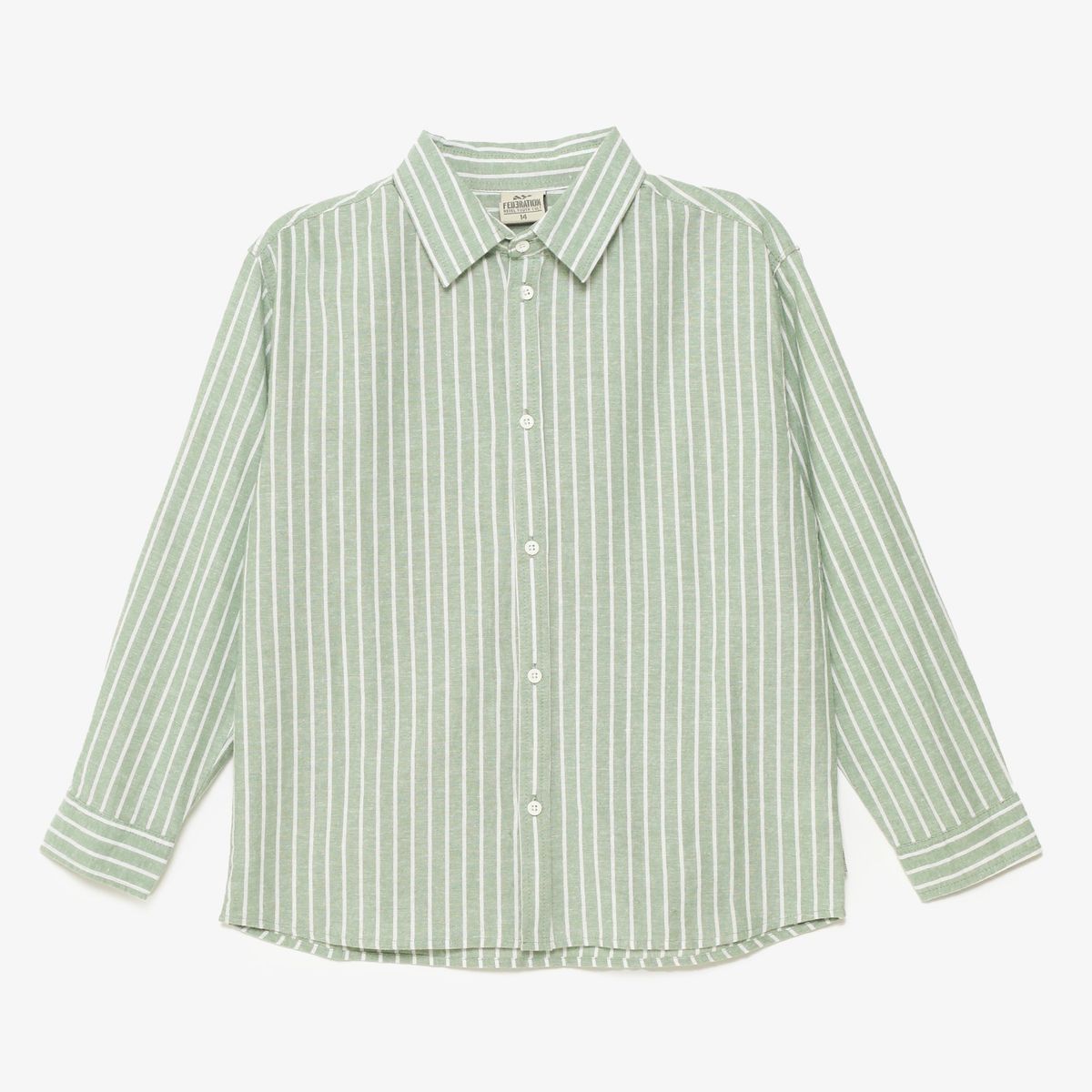 FEDERATION - Camisa Niño Manga Larga Algodón Federation