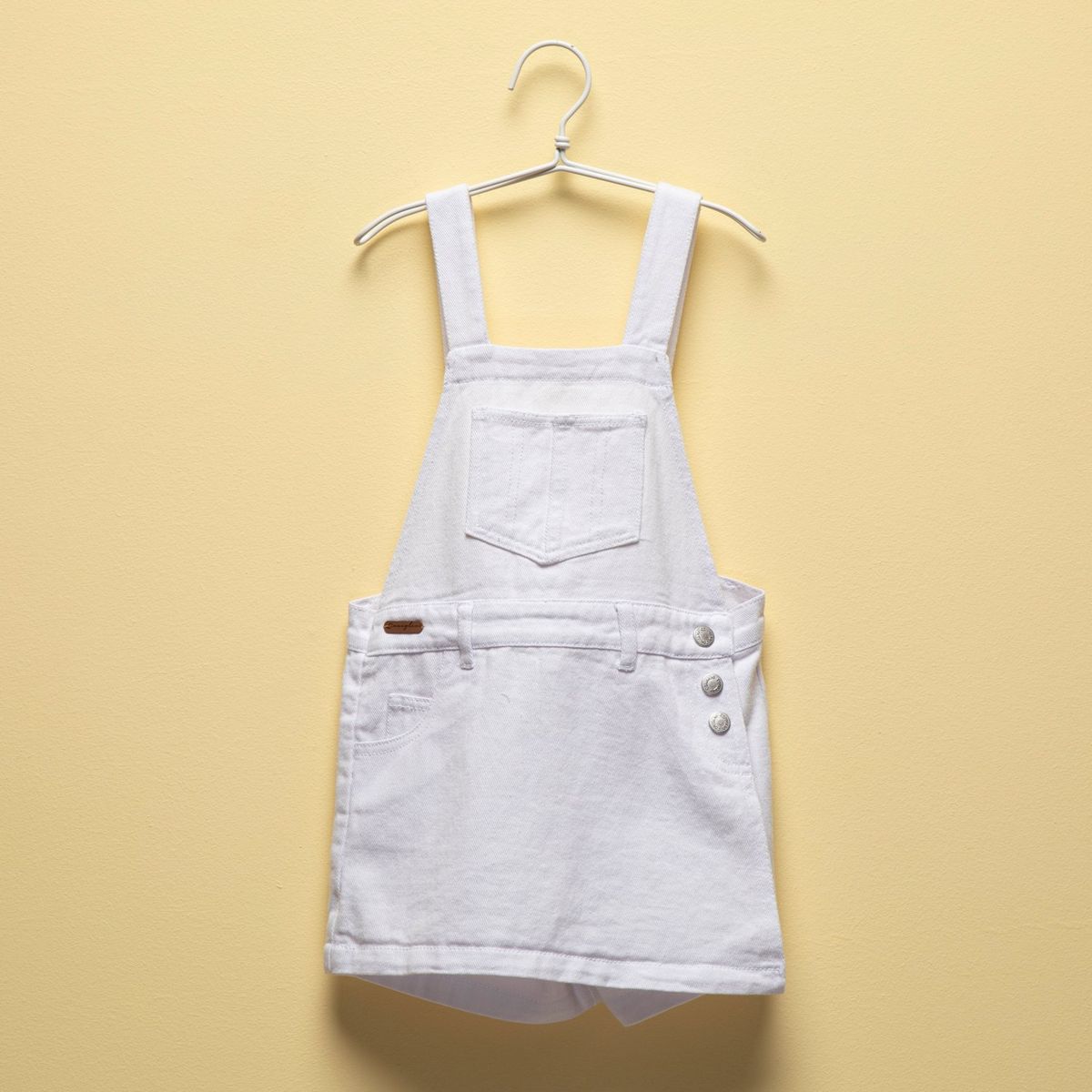 CONIGLIO - Overol Niña Coniglio Denim Shorts Con Bolsillos