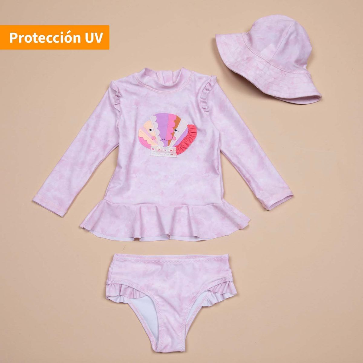 YAMP - Traje De Baño 3 Pzs Bebé Niña Yamp