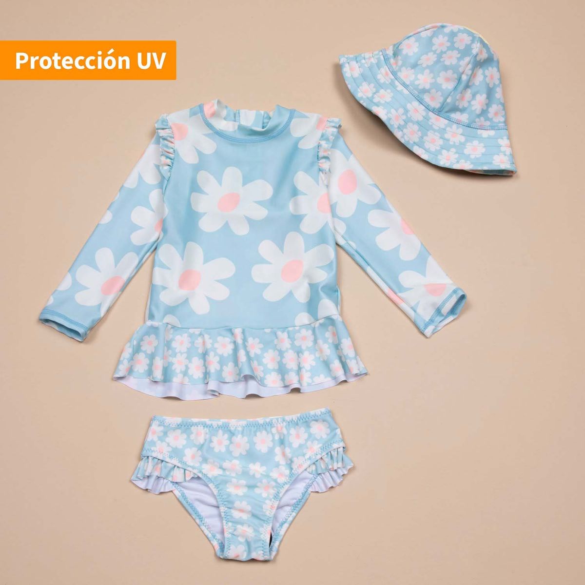 YAMP - Traje De Baño 3 Pzs Bebé Niña Yamp