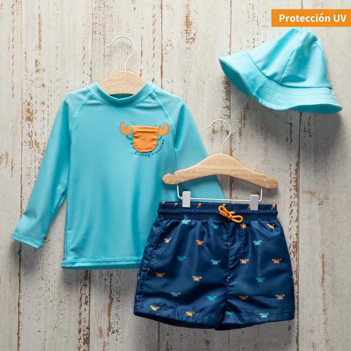 YAMP - Traje De Baño 3 Pzs Bebé Niño Yamp