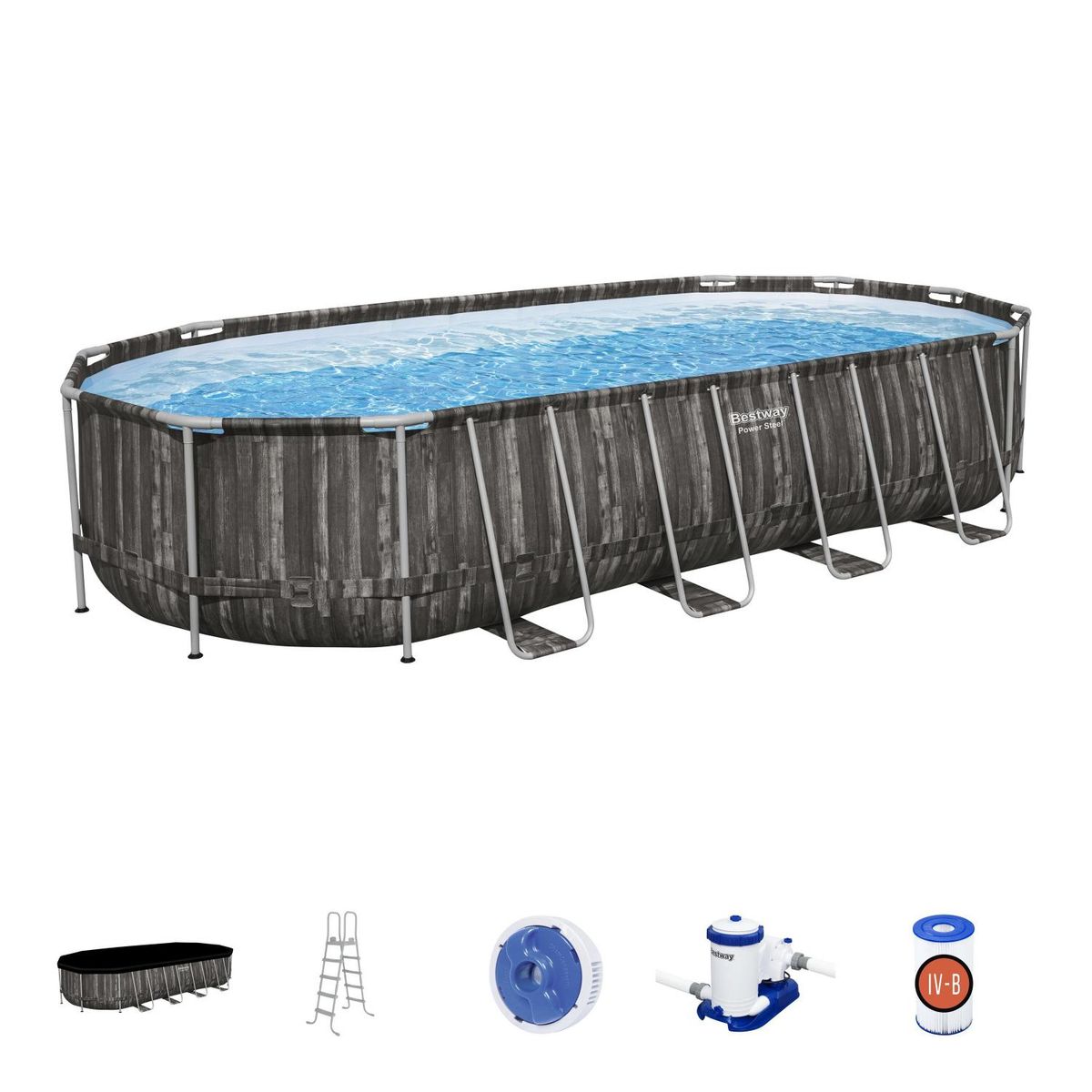 BESTWAY - Piscina Power Steel 732X366X132Cm Bestway