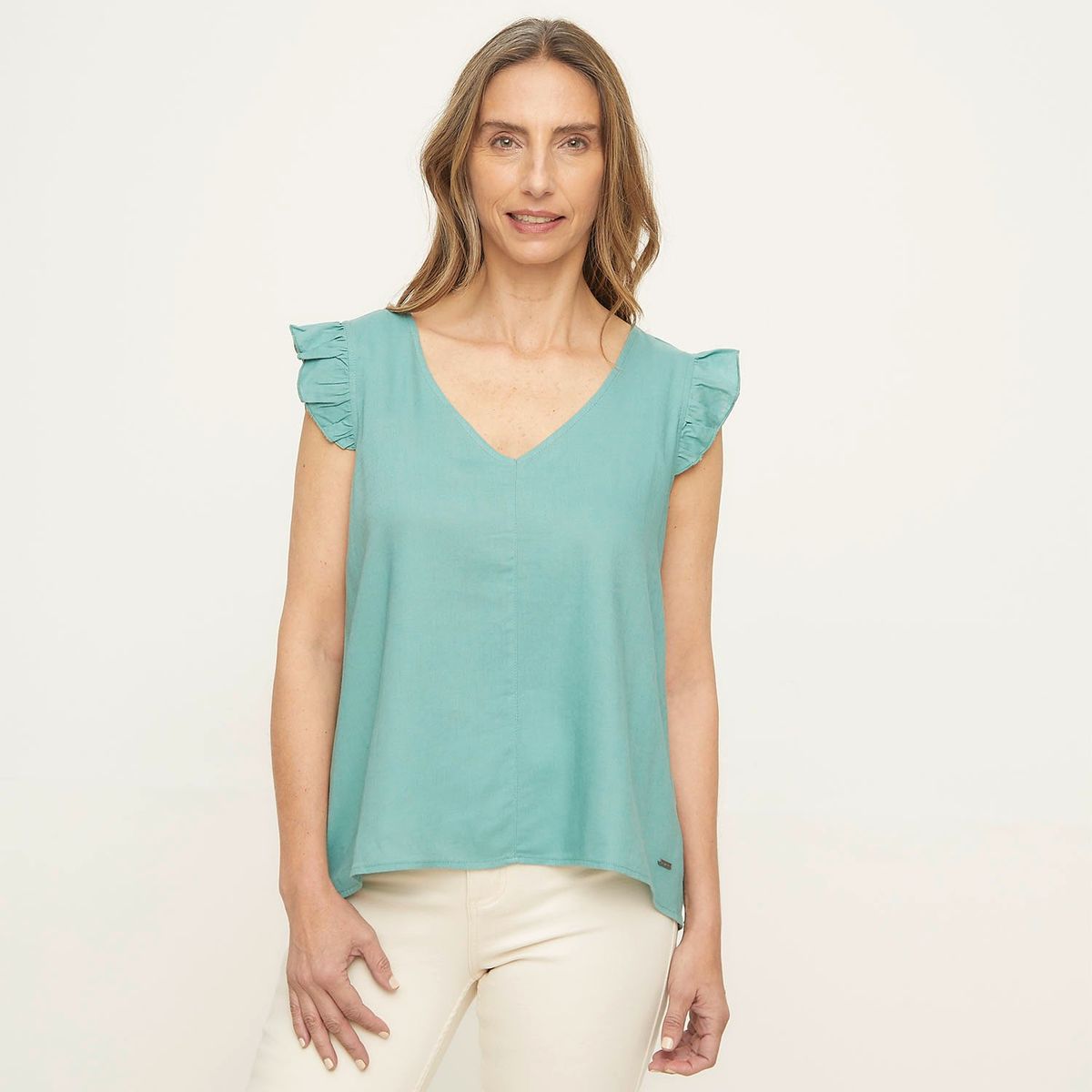 NEWPORT - Blusa Manga Corta Casual Newport
