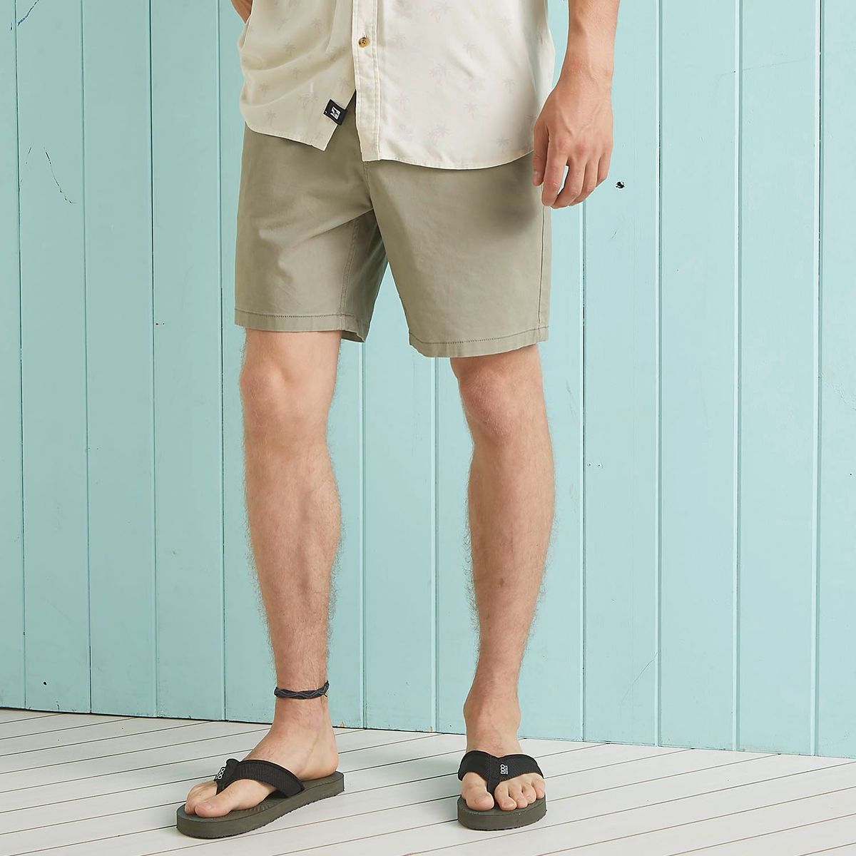 DOO AUSTRALIA - Sandalias Doo Australia Hombre Negras Con Diseño Tropical