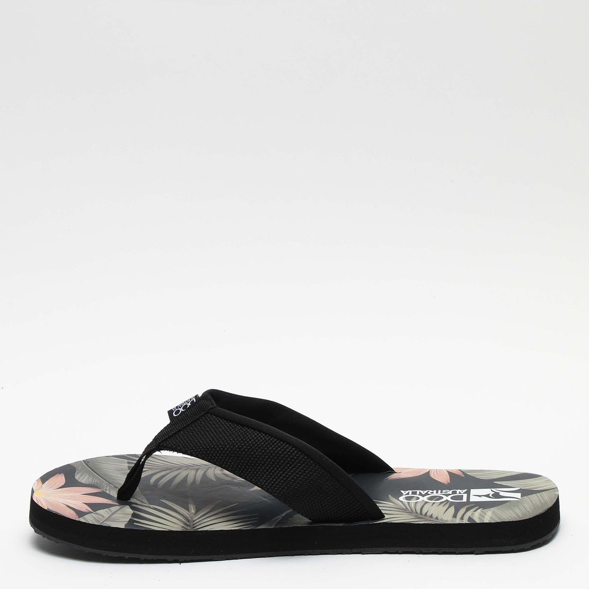 DOO AUSTRALIA - Sandalias Doo Australia Hombre Negras Con Diseño Tropical