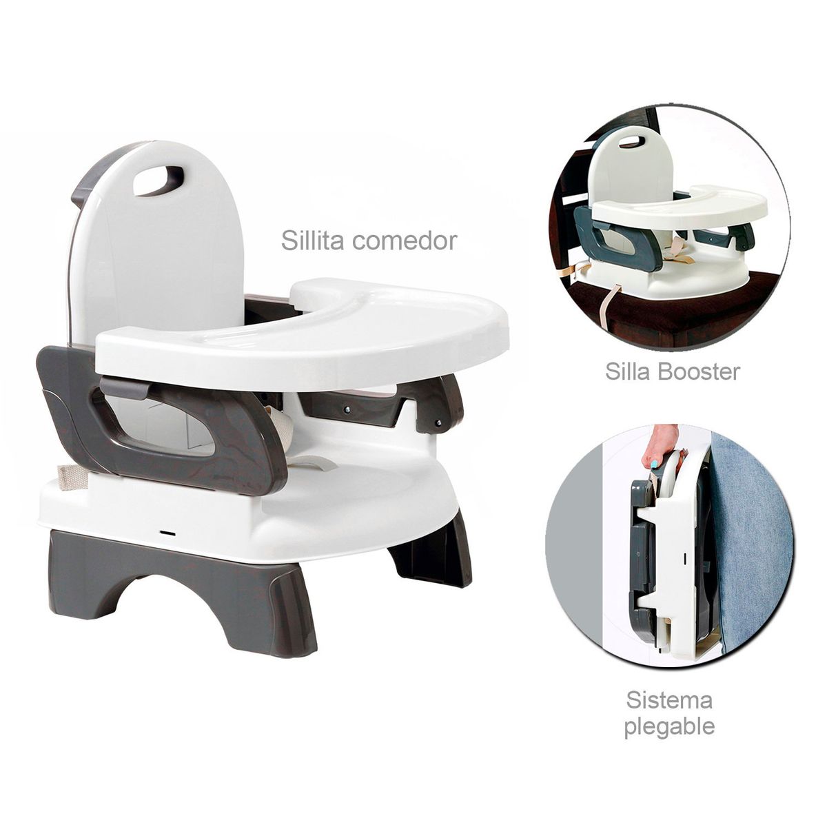 PRIORI - Silla De Comer Bebé Booster Portátil Priori