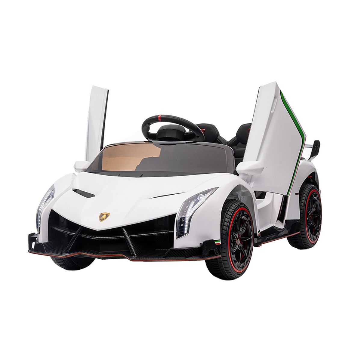 LAMBORGHINI - Auto A Batería 6v Blanco Lamborghini