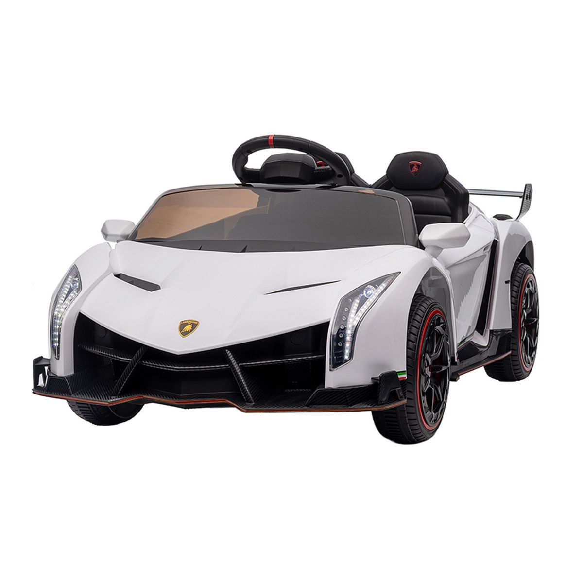 LAMBORGHINI - Auto A Batería 6v Blanco Lamborghini