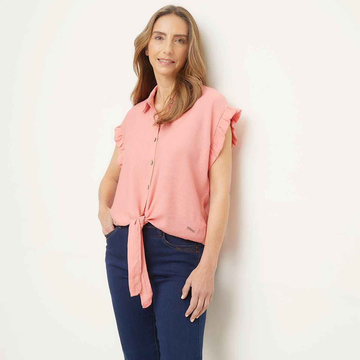 NEWPORT - Blusa Manga Corta Mujer Newport