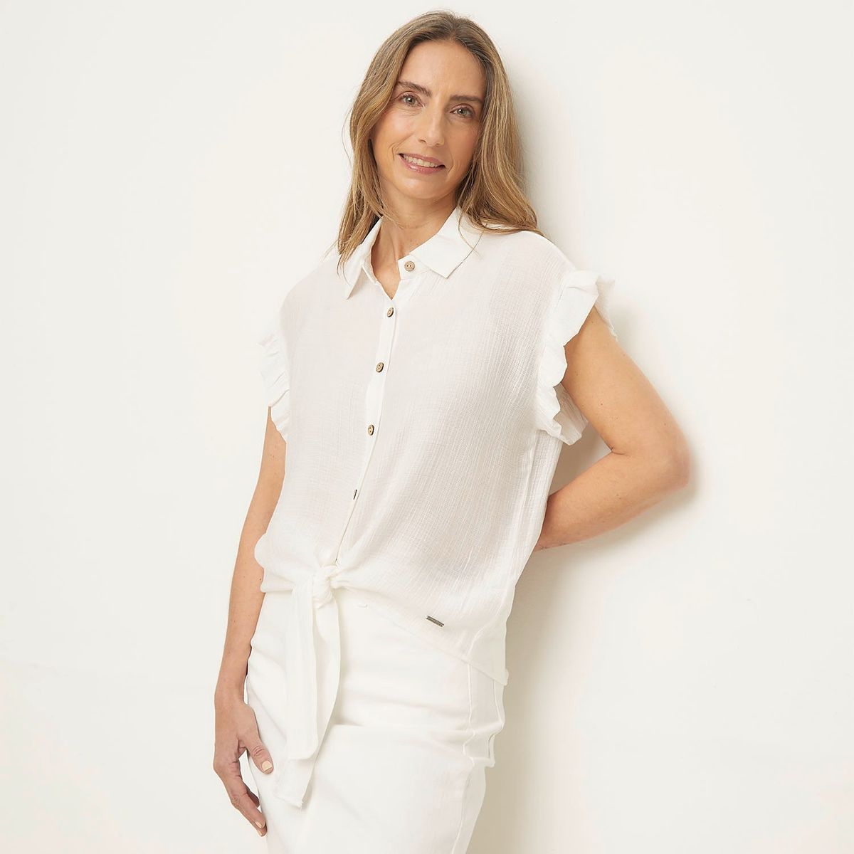 NEWPORT - Blusa Manga Corta Mujer Newport