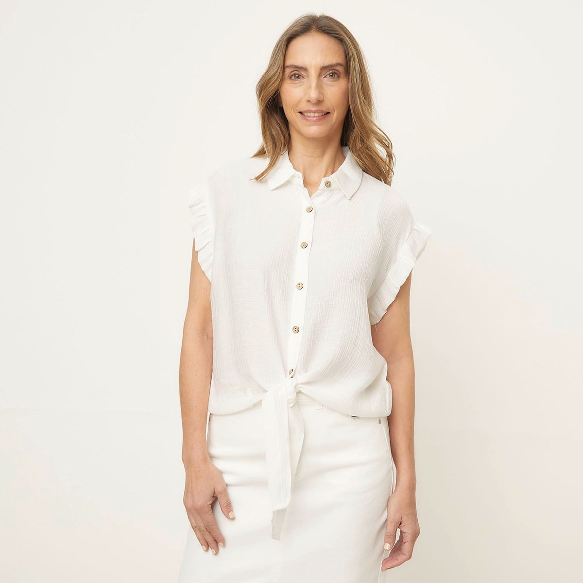 NEWPORT - Blusa Manga Corta Mujer Newport