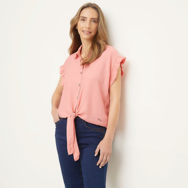 NEWPORT - Blusa Manga Corta Mujer Newport
