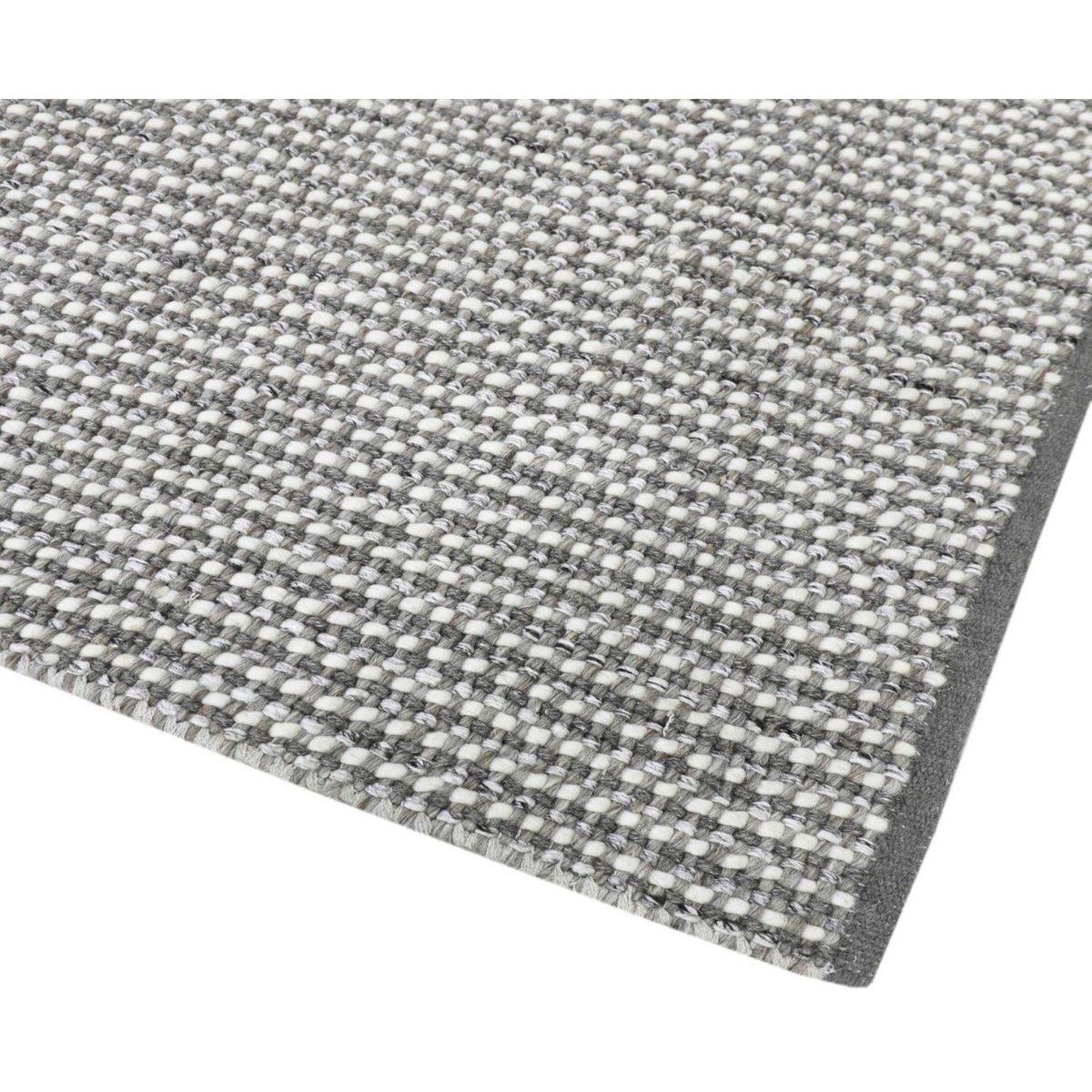 BASEMENT HOME - Alfombra Lana Regina Gris Oscuro