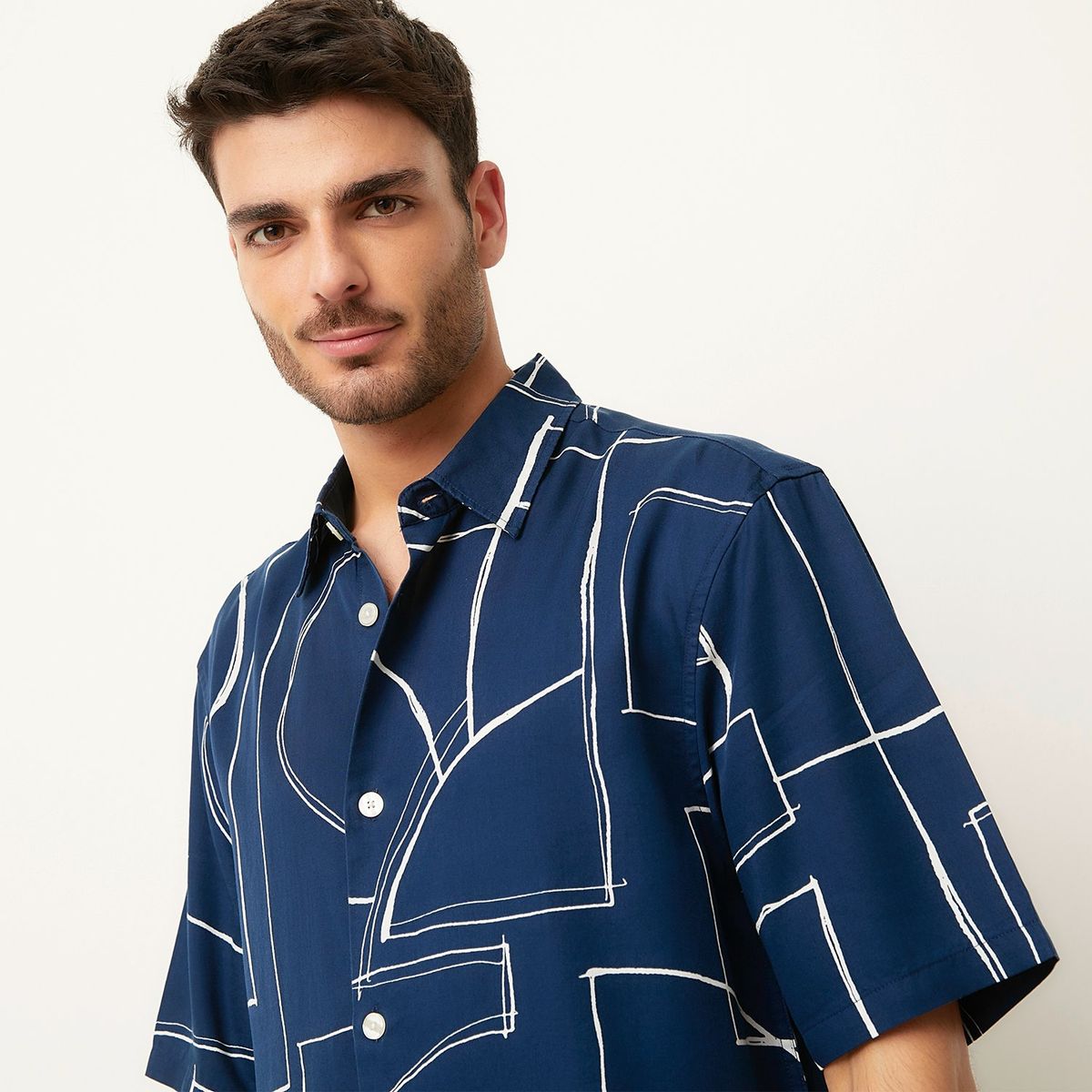 BASEMENT - Camisa Casual Hombre Basement