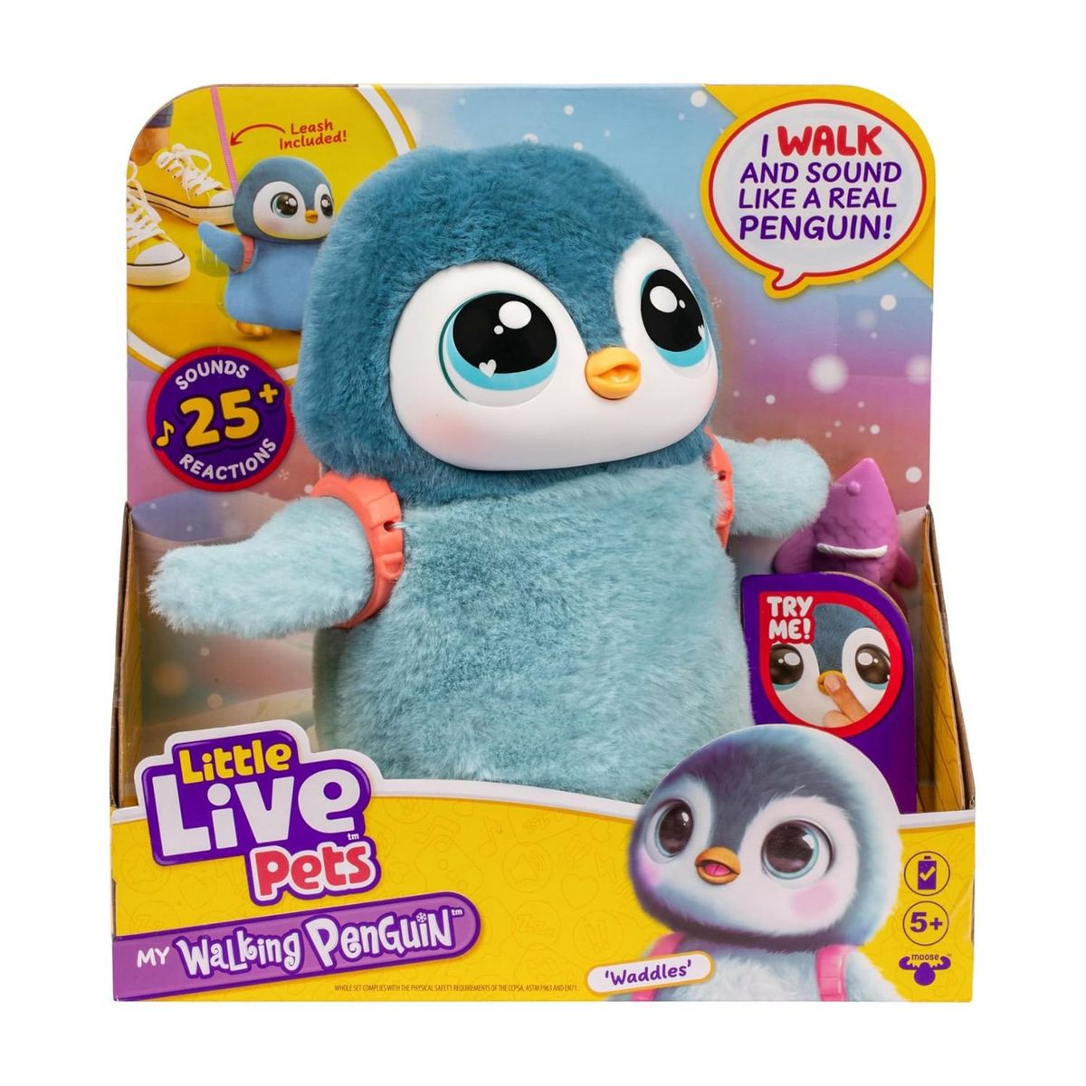 LITTLE LIVE PETS - Juguete Peluche Pingüino Little Live Pets Camina Y Emite Sonidos