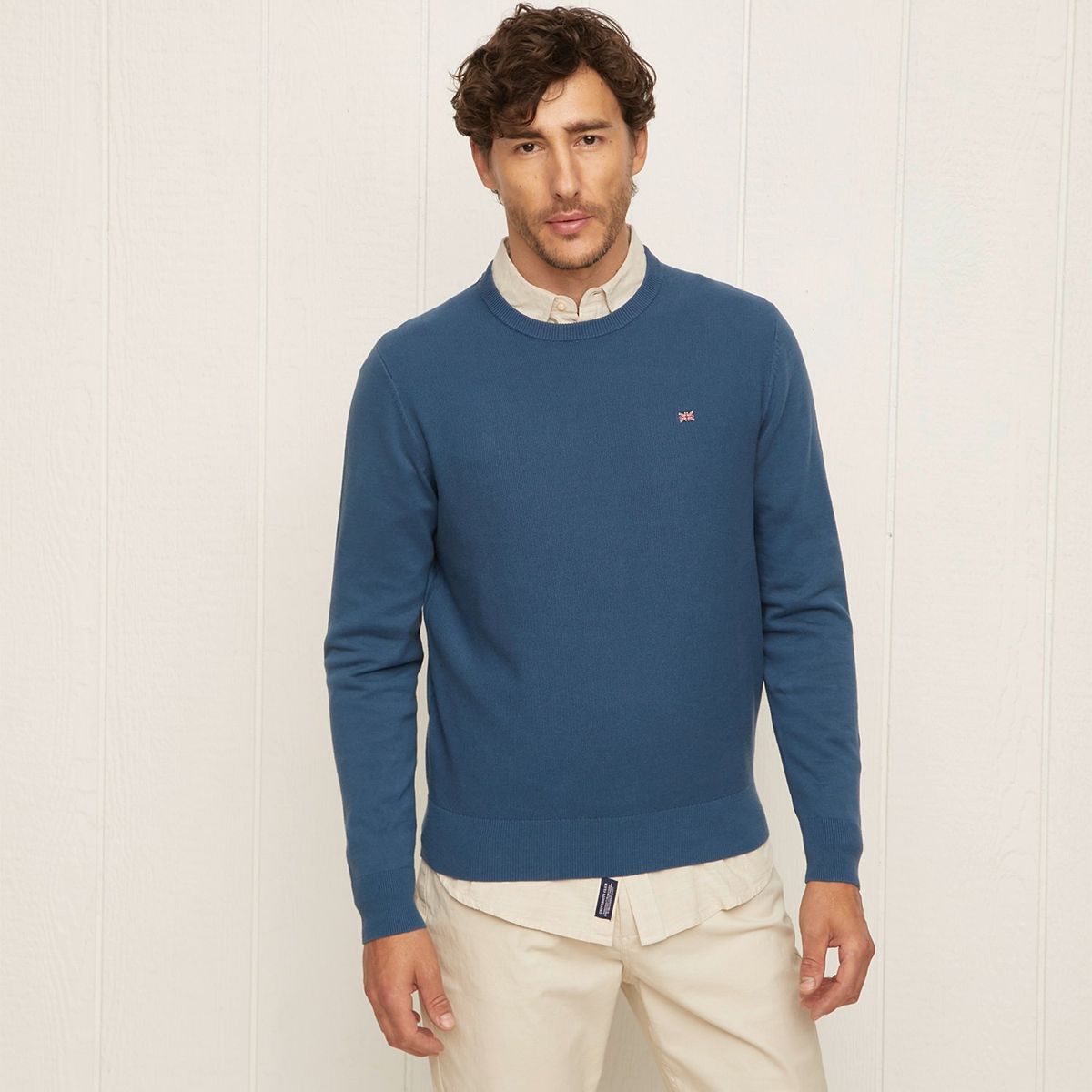 UNIVERSITY CLUB - Chompa University Club Cuello Redondo Algodón Hombre