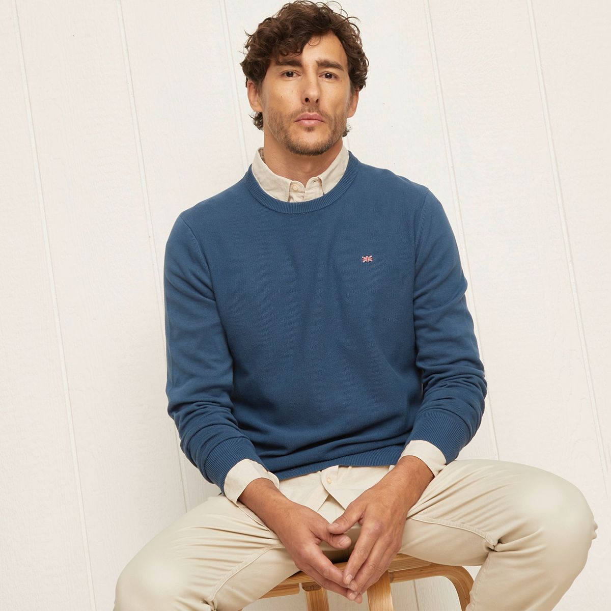 UNIVERSITY CLUB - Chompa University Club Cuello Redondo Algodón Hombre