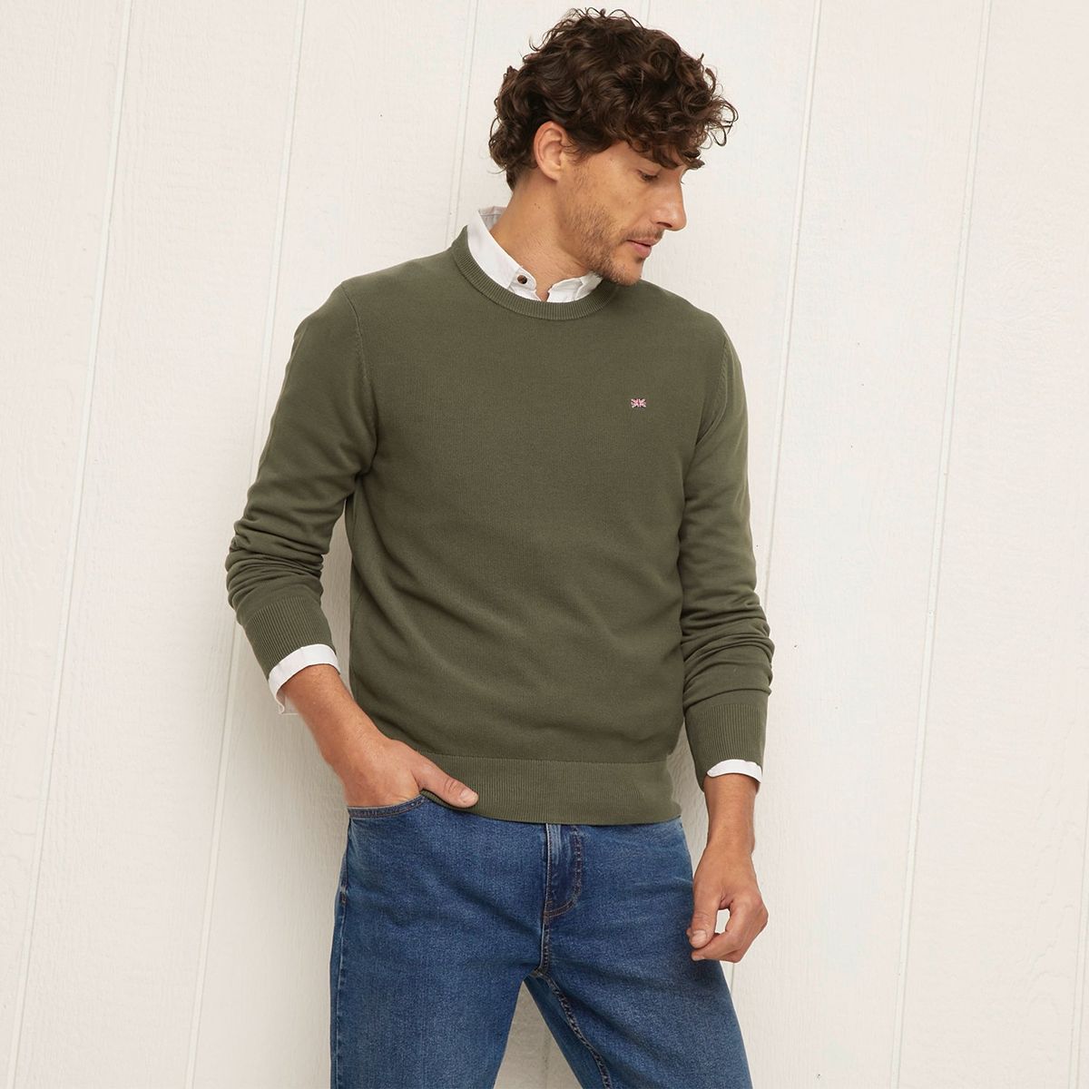 UNIVERSITY CLUB - Chompa University Club Cuello Redondo Algodón Hombre