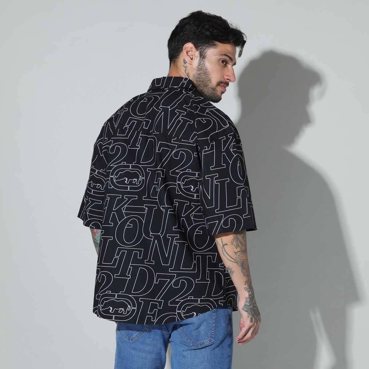 ECKO - Camisa Manga Corta Hombre Ecko