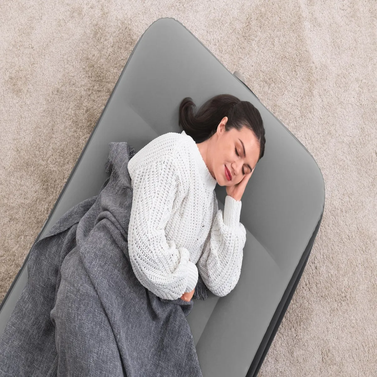 BESTWAY - Colchón Inflable Tritech De Tamaño Twin 1,91 M X 97 Cm X 46 Cm Con Bomba De Ca Incorporada Bestway