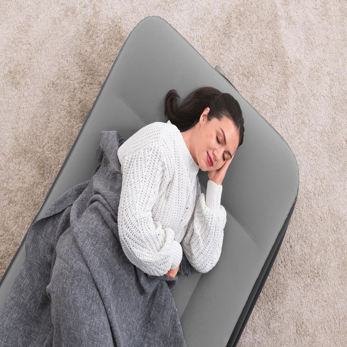 BESTWAY - Colchón Inflable Tritech De Tamaño Twin 1,91 M X 97 Cm X 46 Cm Con Bomba De Ca Incorporada Bestway