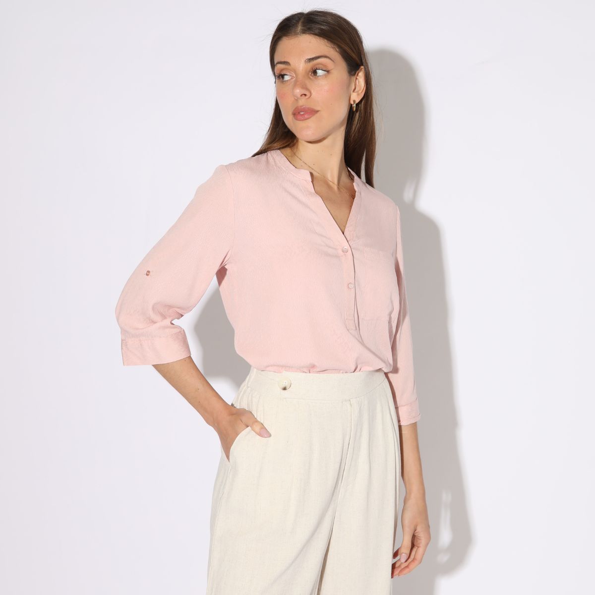 UNIVERSITY CLUB - Blusa University Club Manga 3/4 Casual