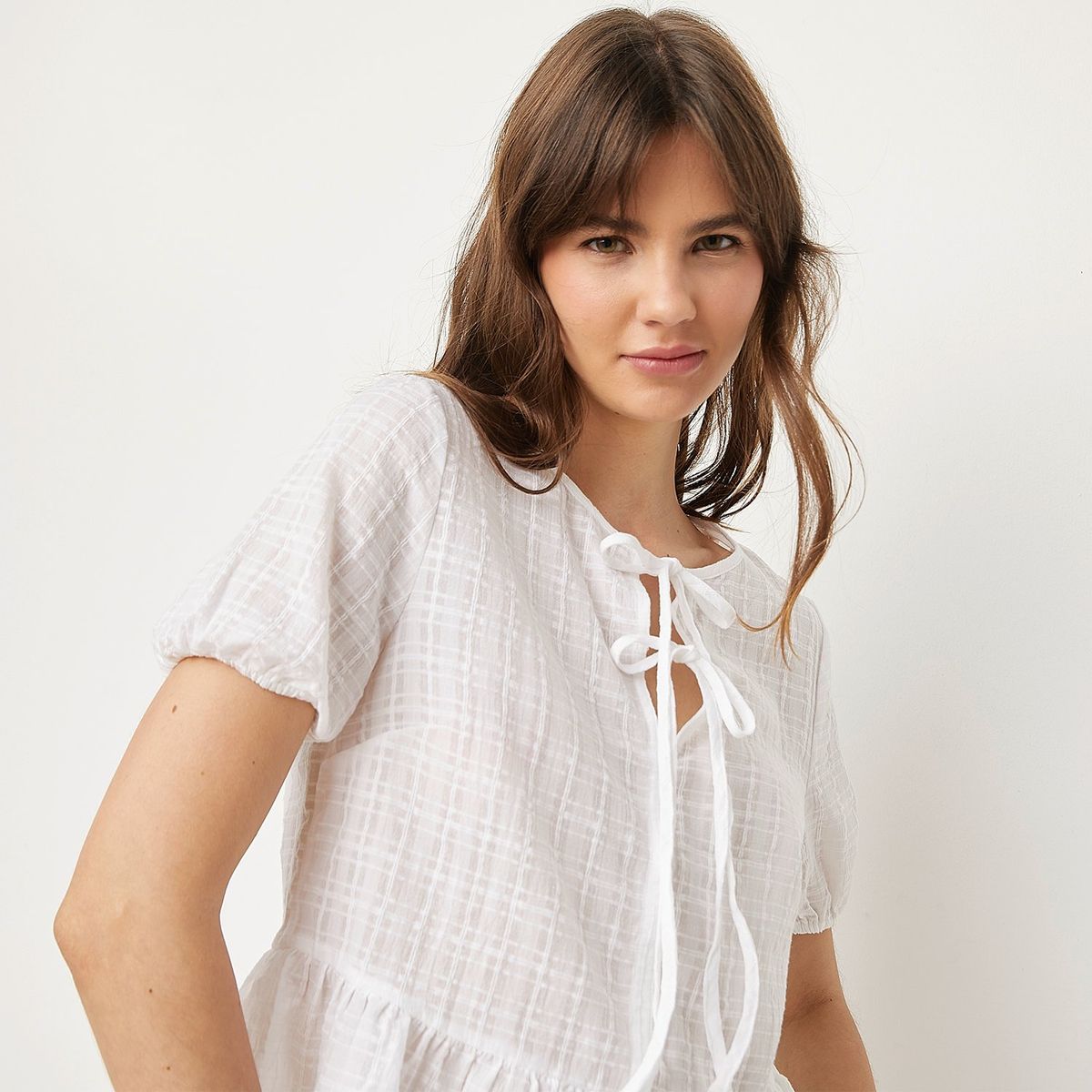 SYBILLA - Blusa Manga Larga 100% Algodón Mujer Sybilla