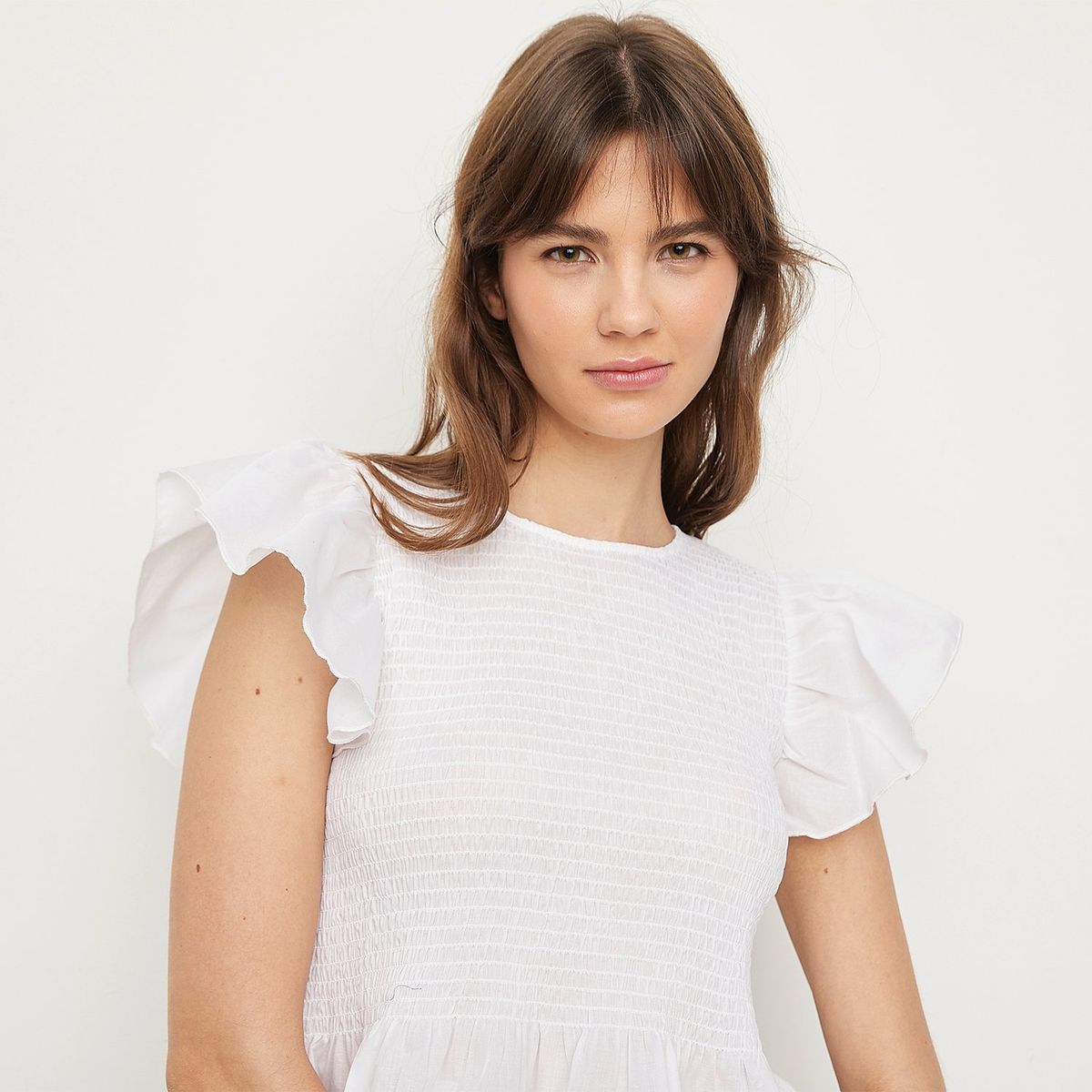 SYBILLA - Blusa Manga Corta 100% Algodón Mujer Sybilla