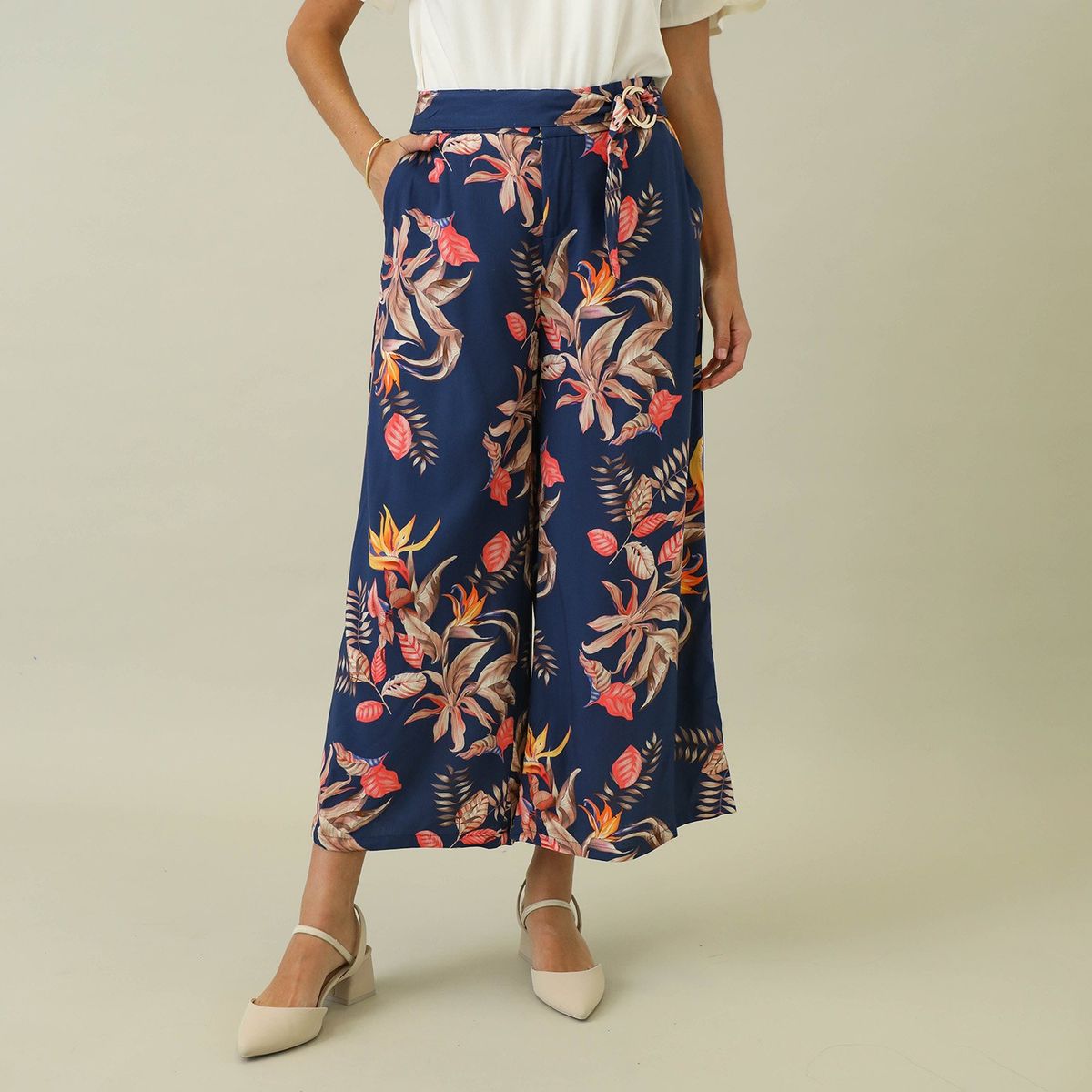 STEFANO COCCI - Pantalón Culotte Casual Mujer Stefano Cocci