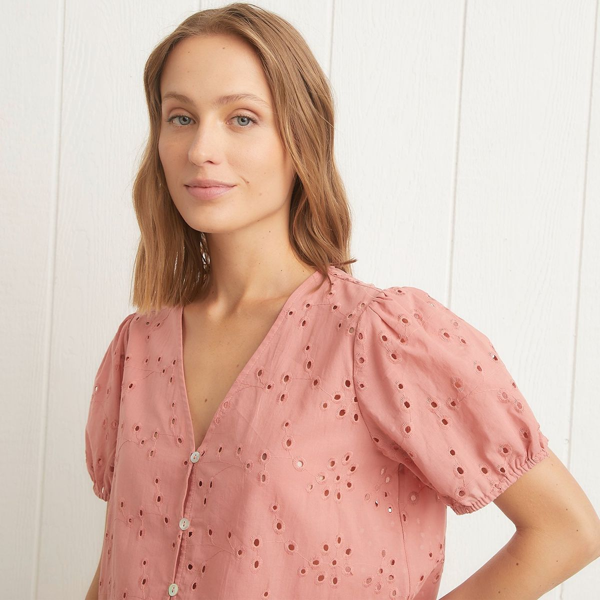 UNIVERSITY CLUB - Blusa Casual 100% Algodón Mujer University Club