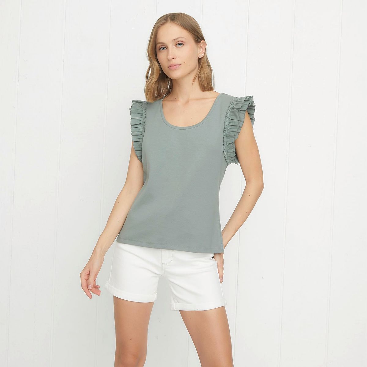 UNIVERSITY CLUB - Polo University Club Sin Mangas Algodón Mujer Casual