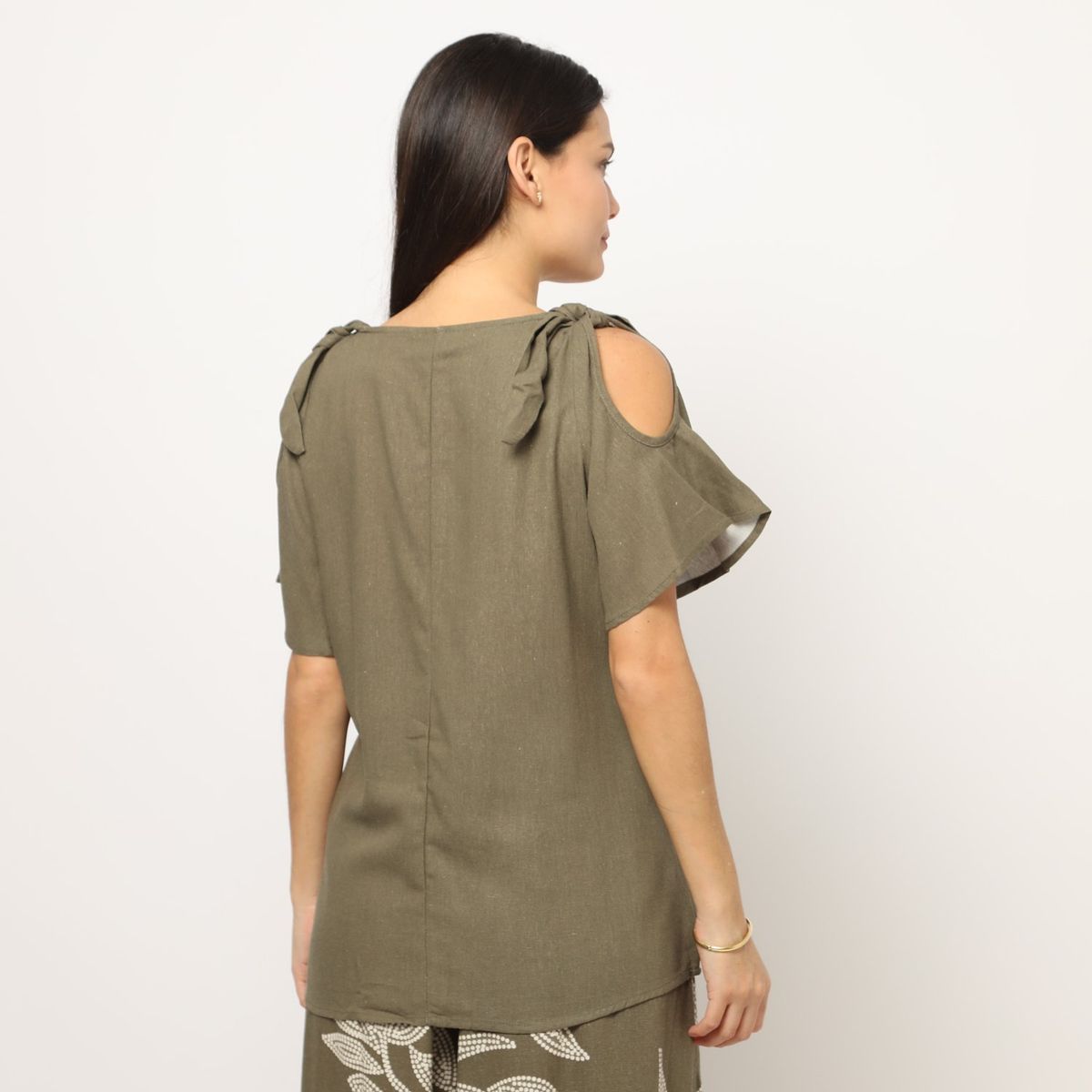 STEFANO COCCI - Blusa Manga Corta Lino Mujer Stefano Cocci