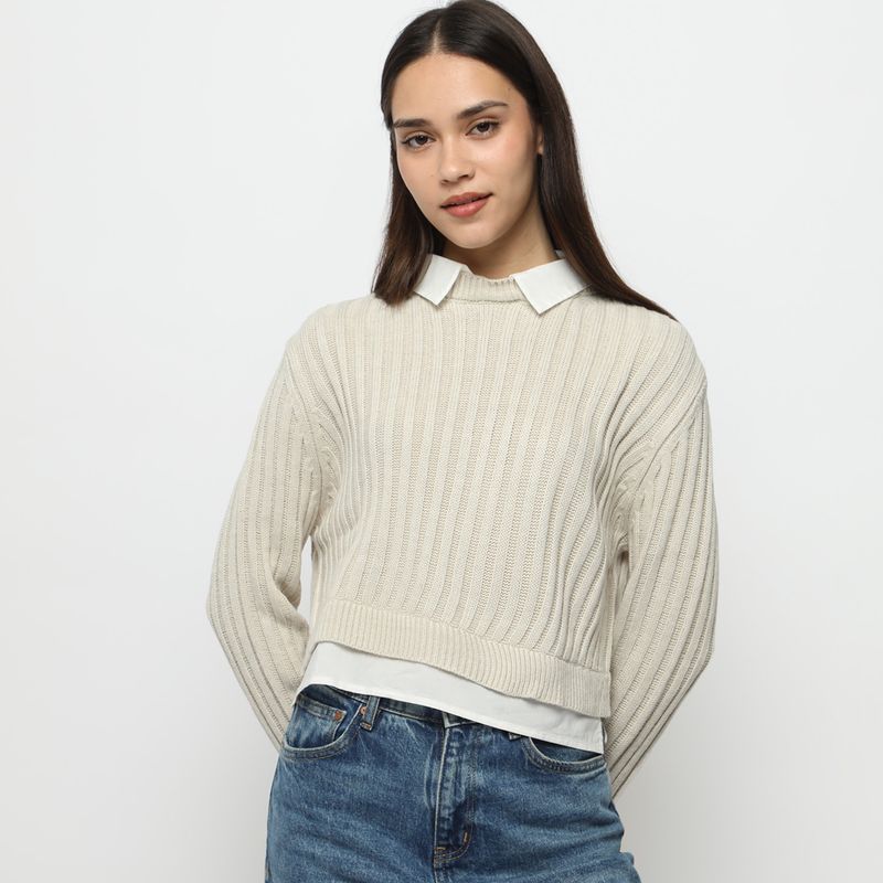 SYBILLA - Chompa Casual Mujer Sybilla