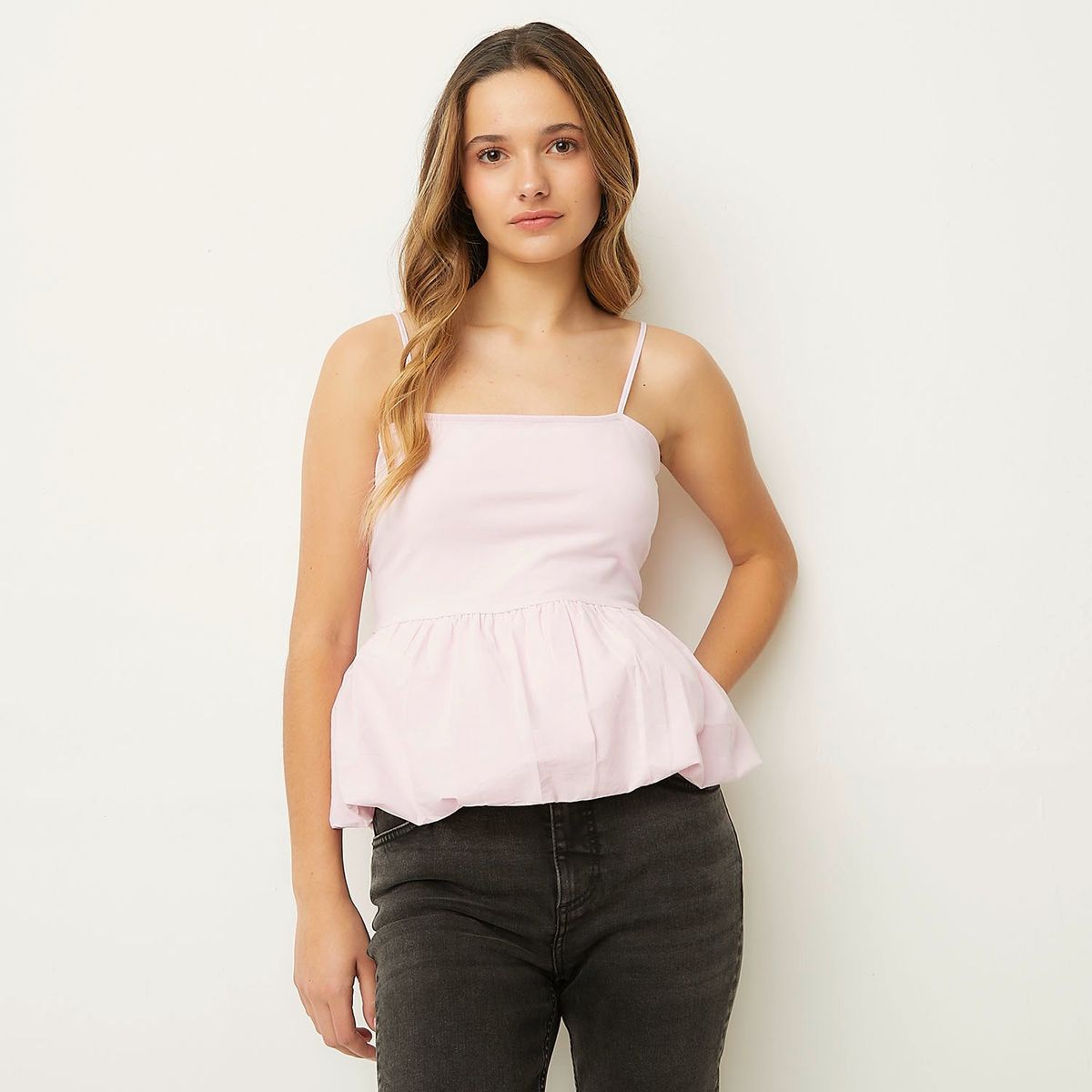 SYBILLA - Blusa Sybilla Manga Corta Con Vuelo