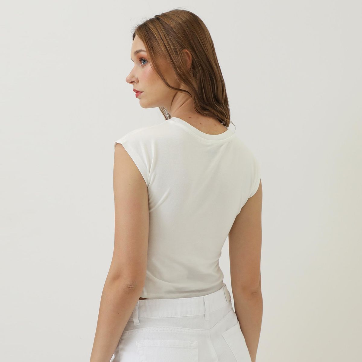 SYBILLA - Polo Sybilla Cropped Manga Corta Algodón Rayas Mujer